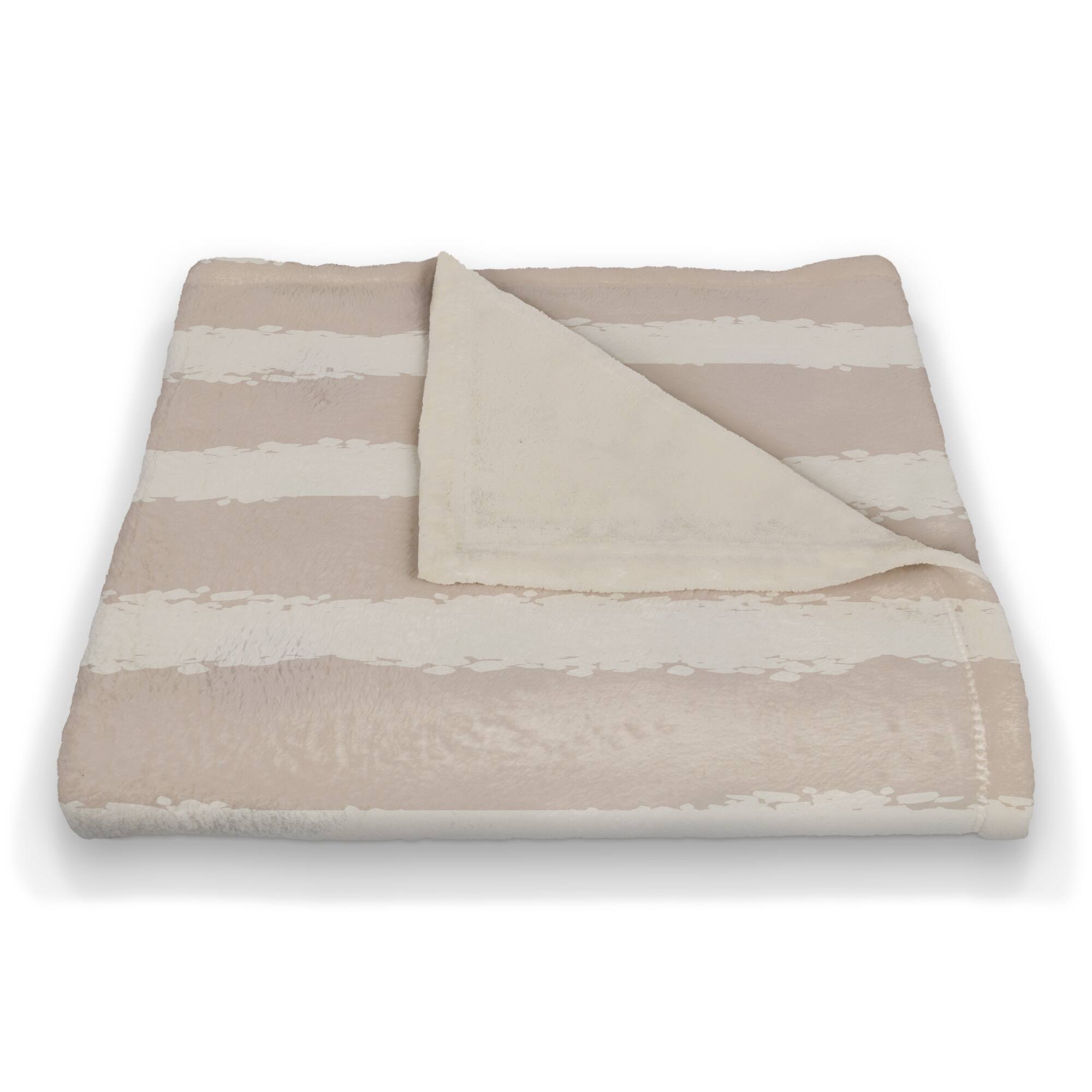 Stripes Coral Fleece Blanket