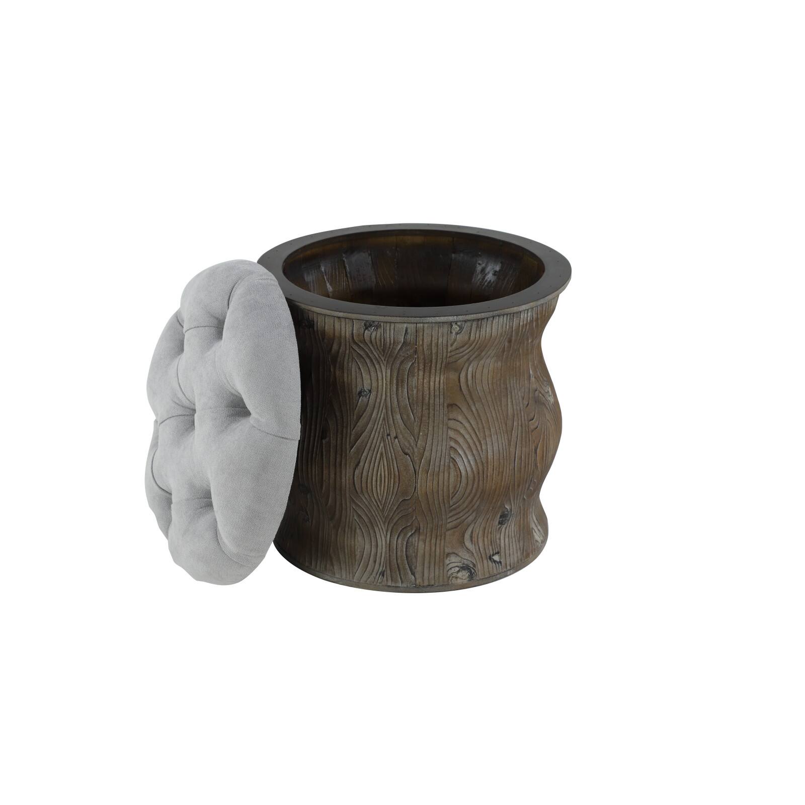 18" Chinese Fir Rustic Stool