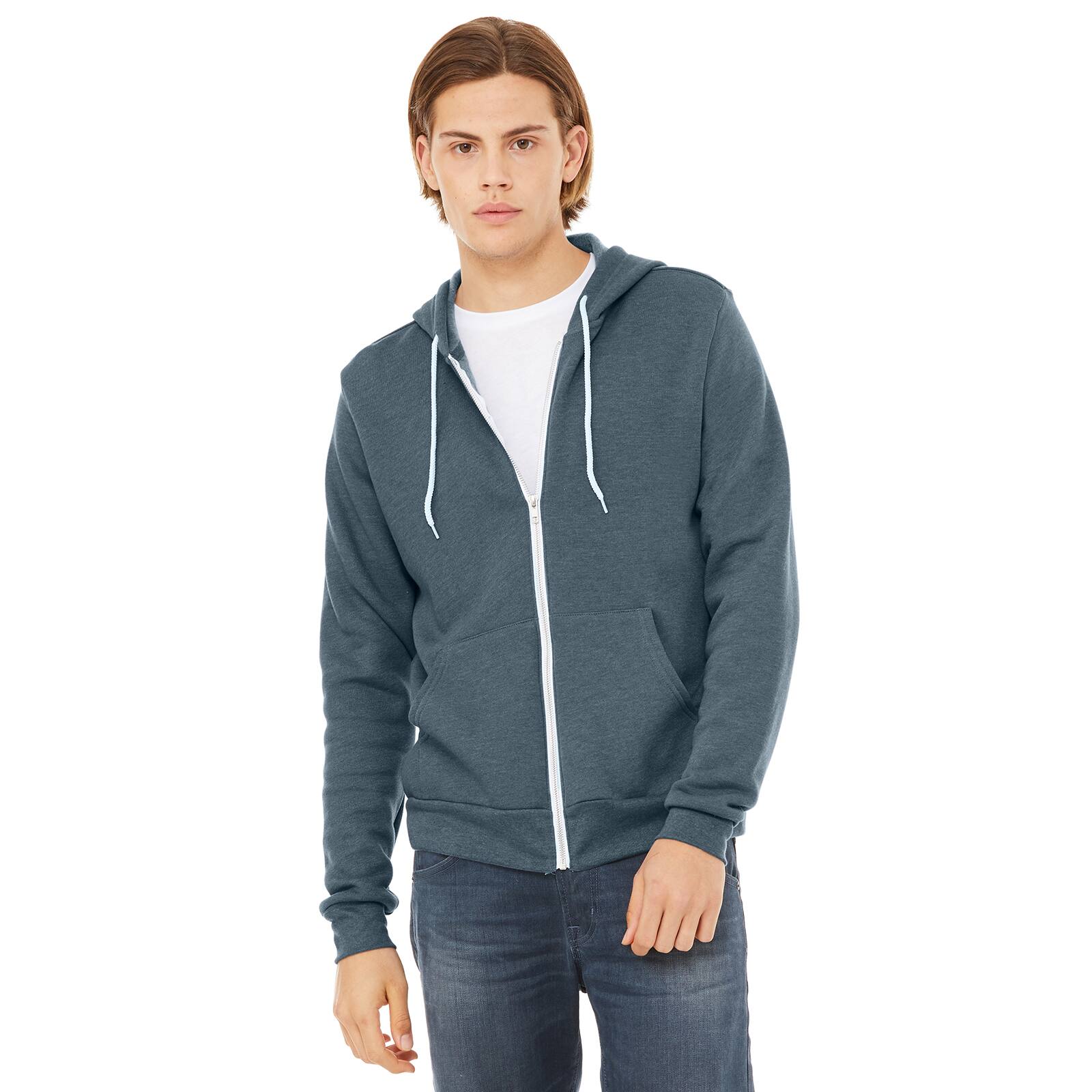 BELLA+CANVAS® Fleece Full-Zip Adult Unisex Hoodie