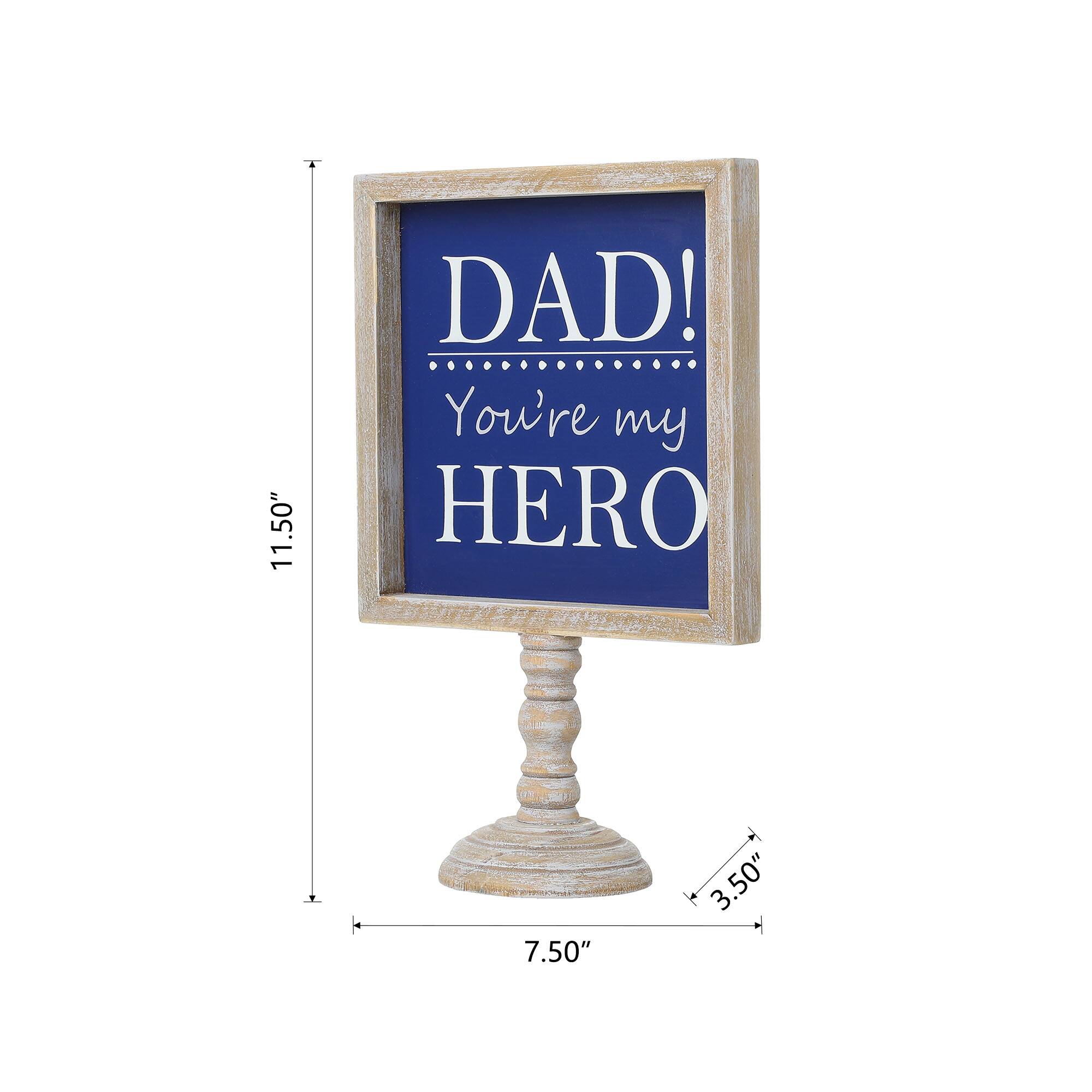 Glitzhome® 11.5" Father's Day Table Décor