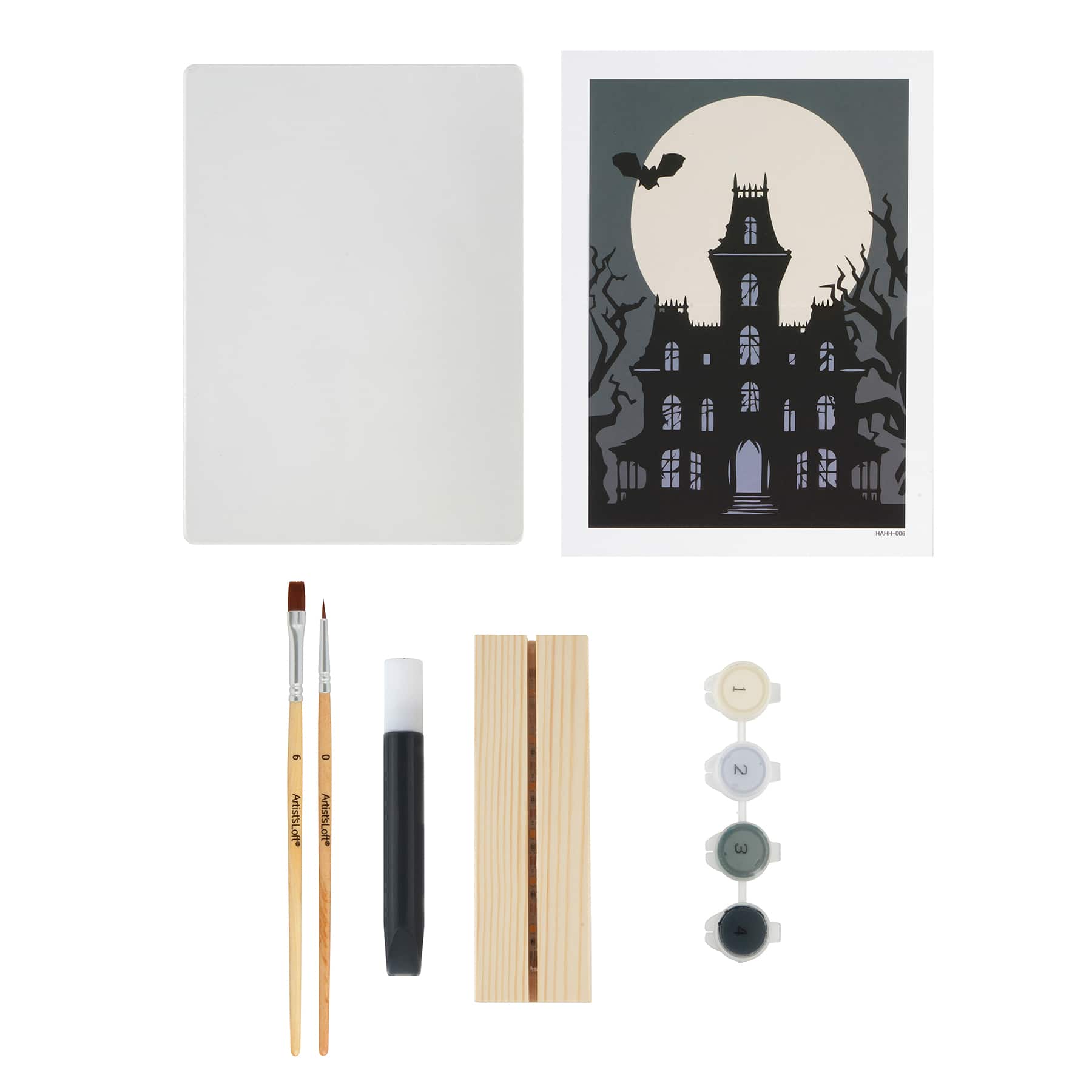 Light Up Haunted House Paint-by-Number Acrylic Surface Kit by Artist's Loft®