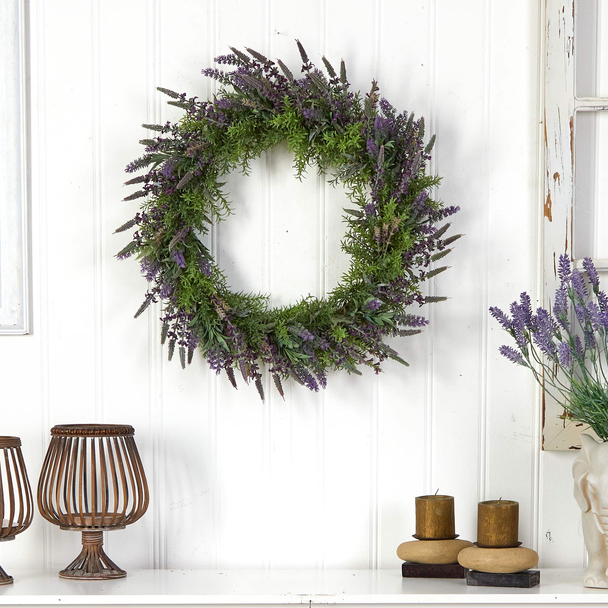24" Lavender Wreath