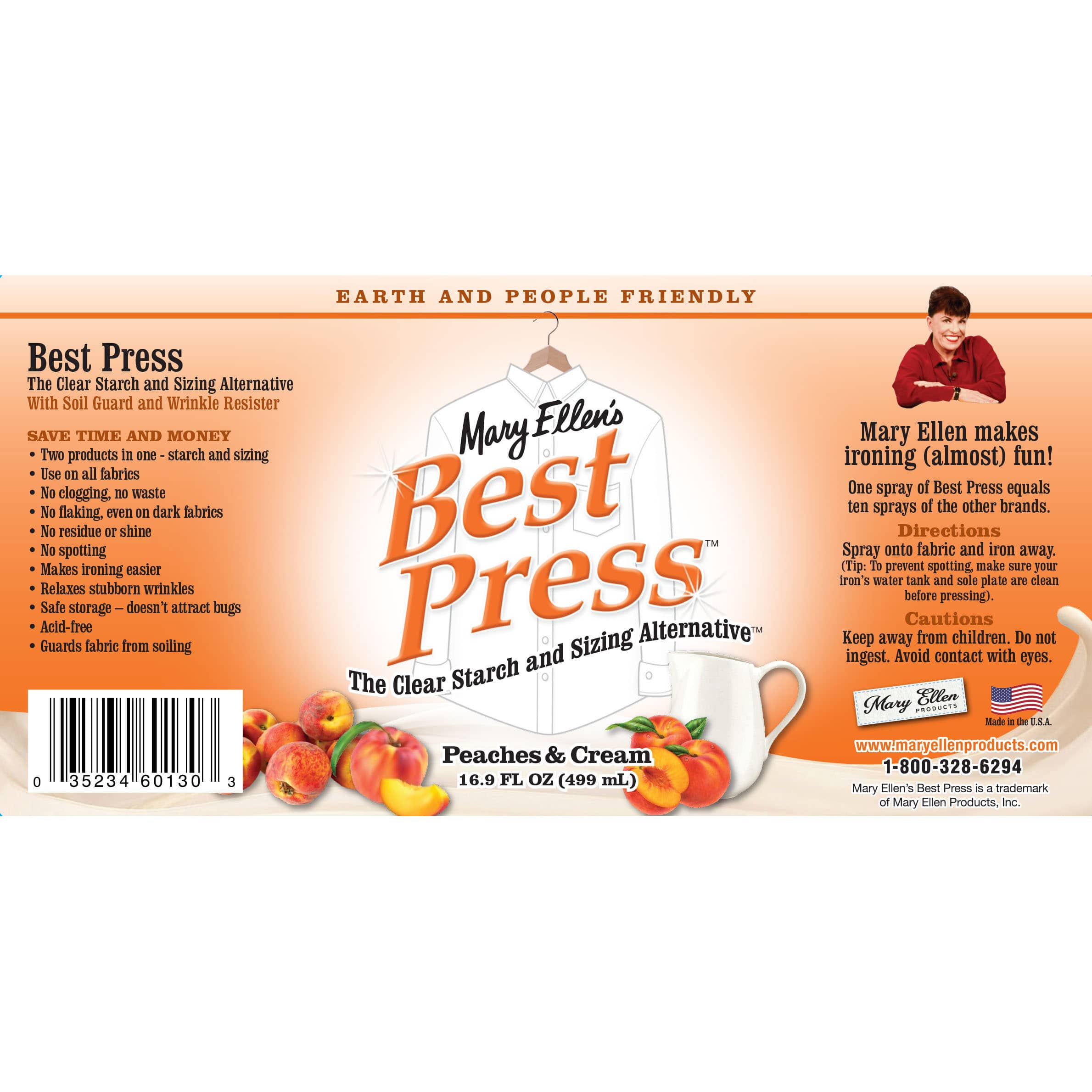 Mary Ellen's 16.9oz. Best Press™ Peaches & Cream Clear Starch Alternative™ Spray