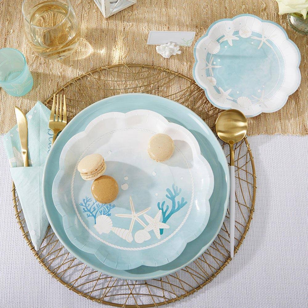 Kate Aspen® 9" Beach Party Premium Paper Plates, 32ct.