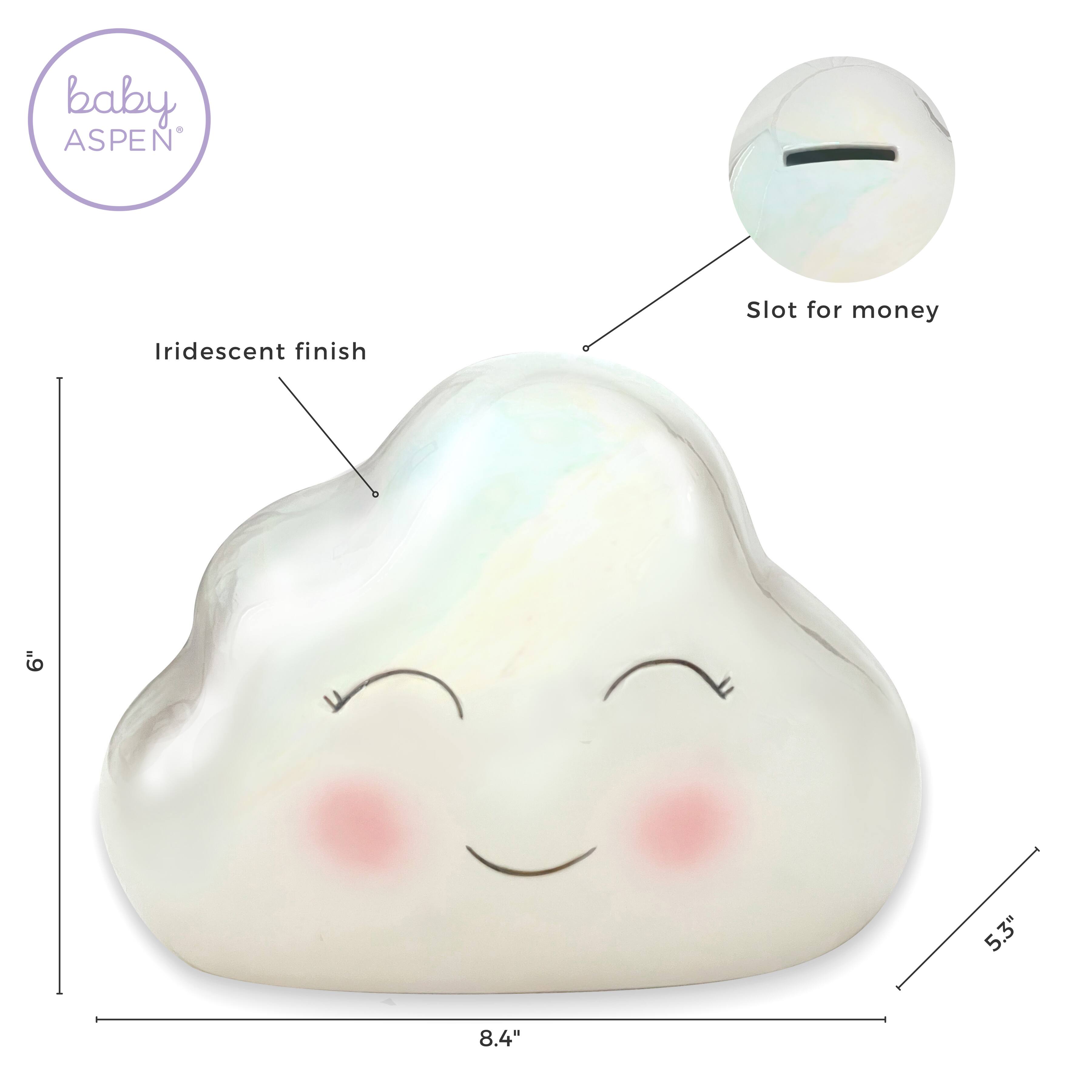 Kate Aspen® Iridescent Cloud Ceramic Bank
