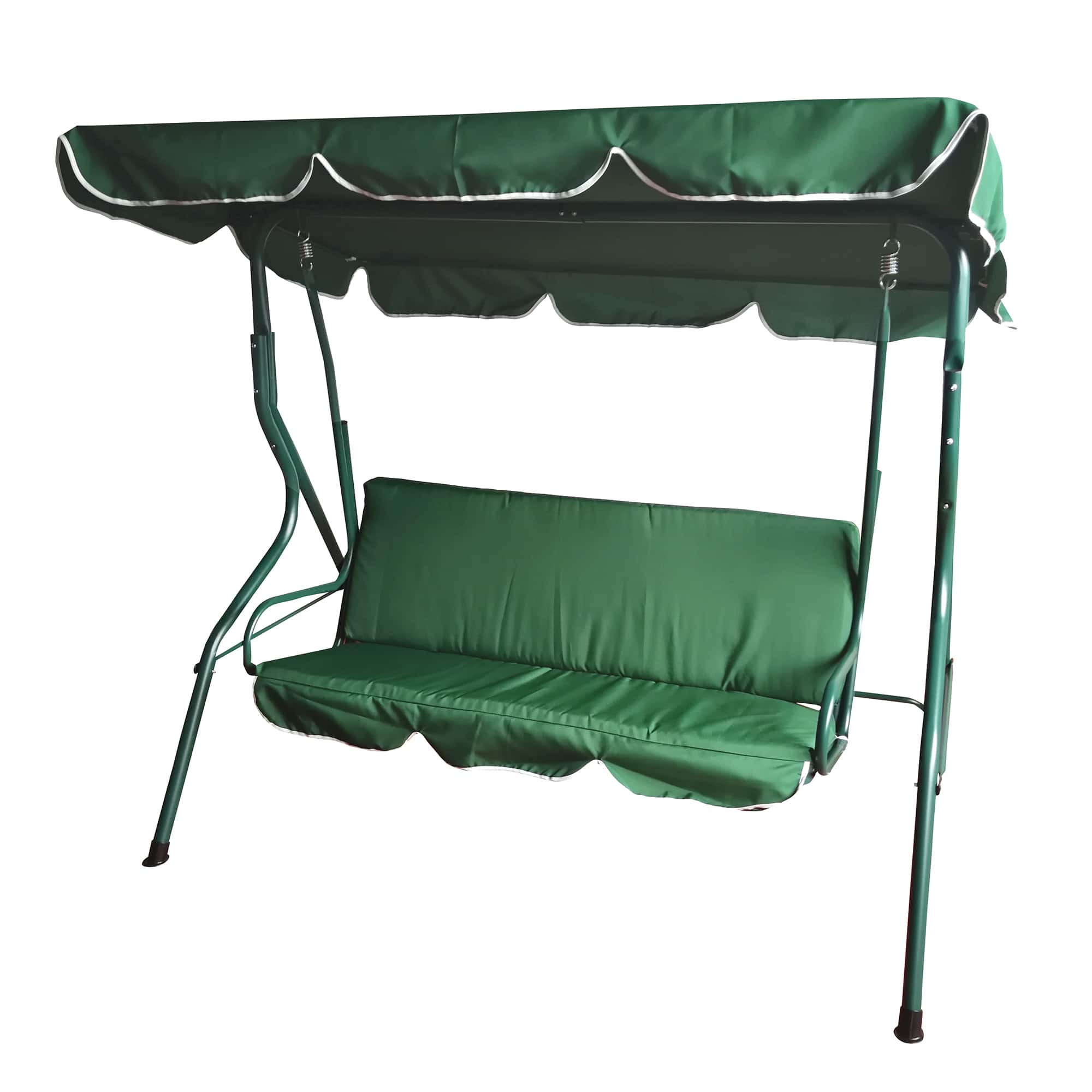 3-Seater Outdoor Patio Swing With Adjustable Canopy By Northlight in Green | 60" x 70" x 44" | Michaels®