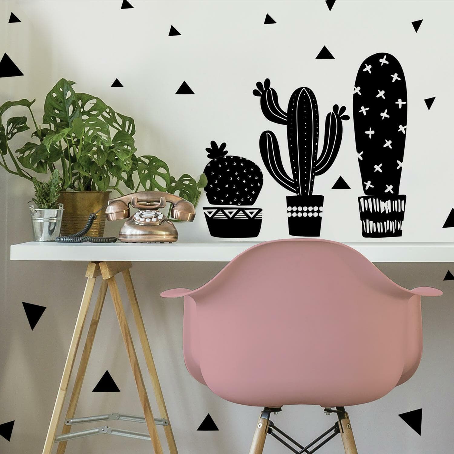RoomMates Geo Cactus Peel &  Stick Wall Decals