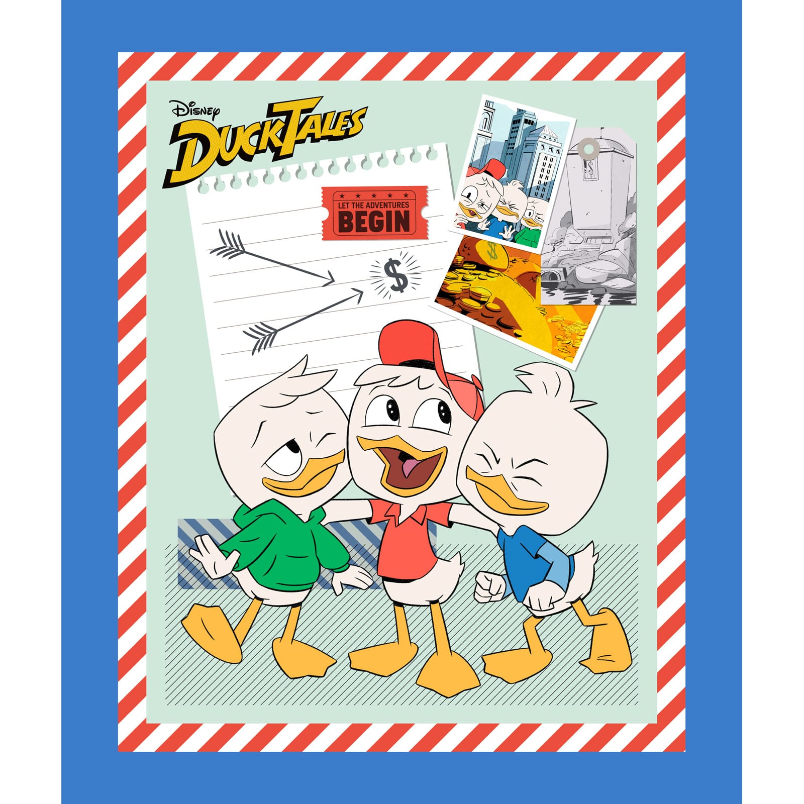Disney® Classics Multicolored Ducktales Cotton Panel Fabric
