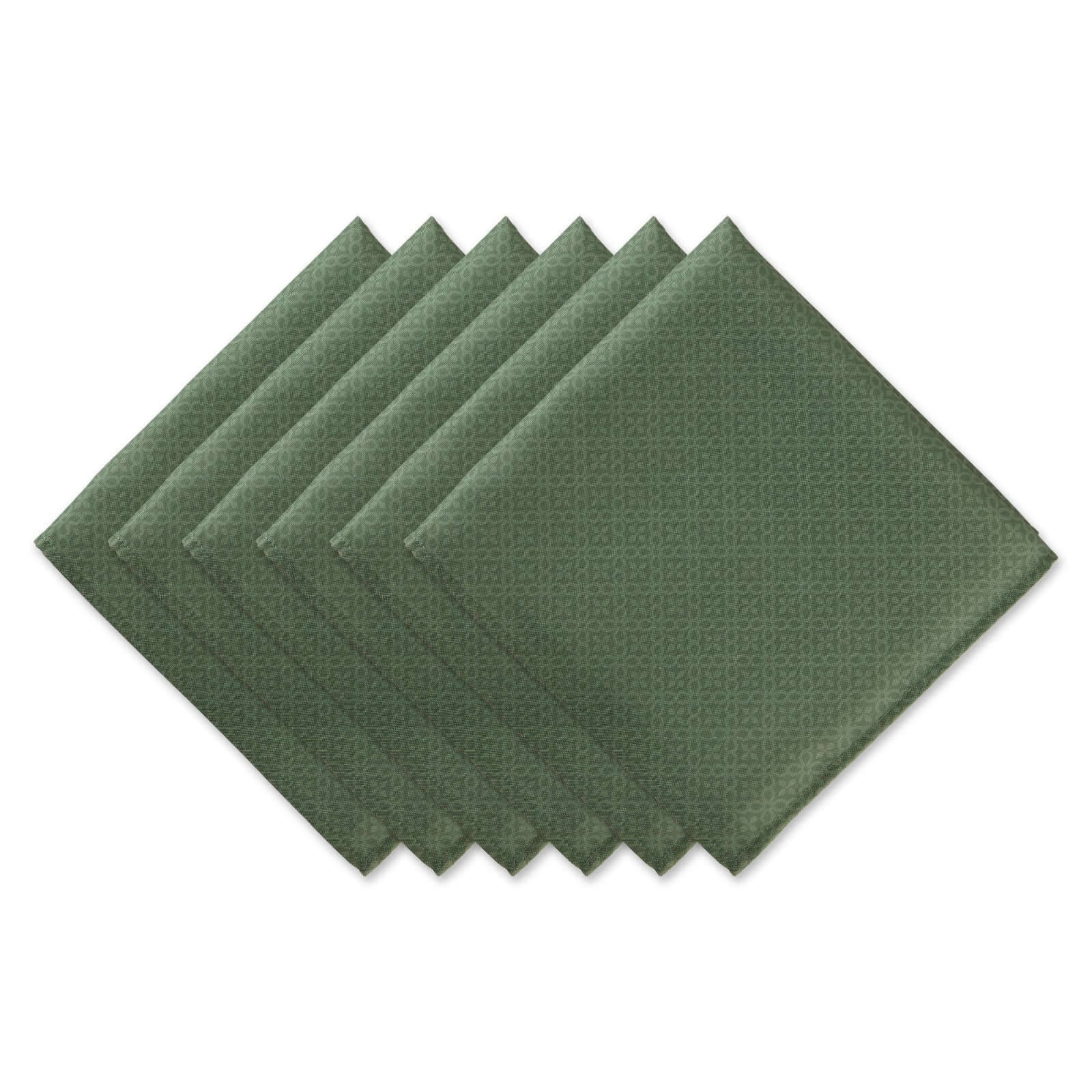 DII® Oversized Tonal Lattice Print Outdoor Linen Dinner Napkins