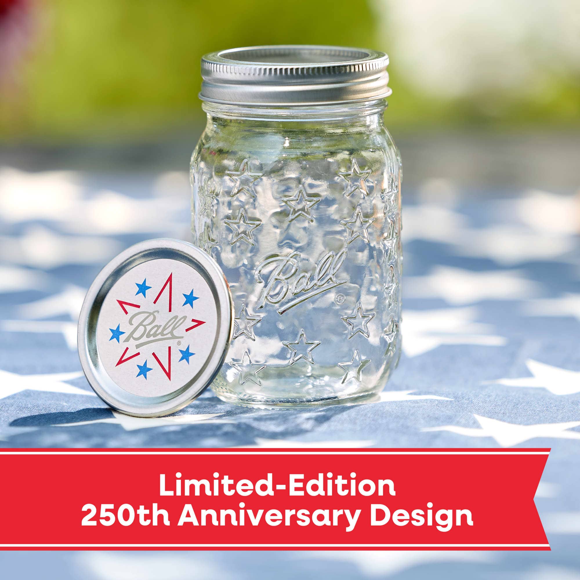 Ball® 16oz. Regular Mouth Americana Jar, 4ct.