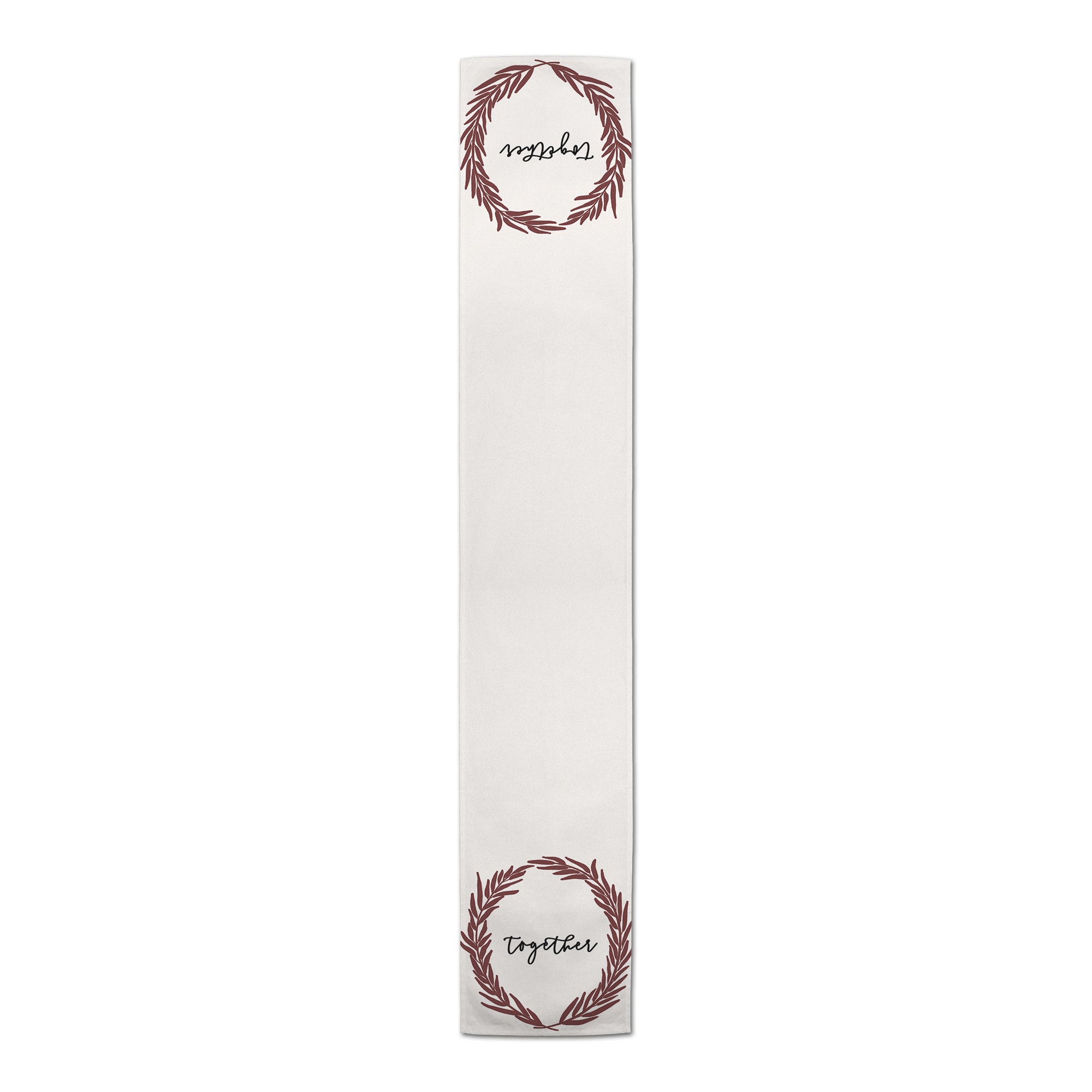 72" Wreath Together Poly Twill Table Runner