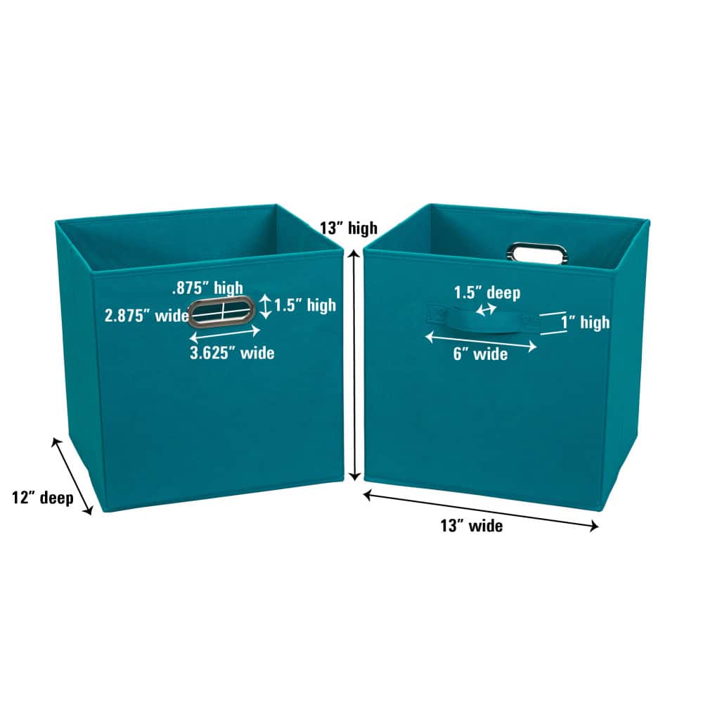 2 Pack Household Essentials 13" Fabric Storage Bins