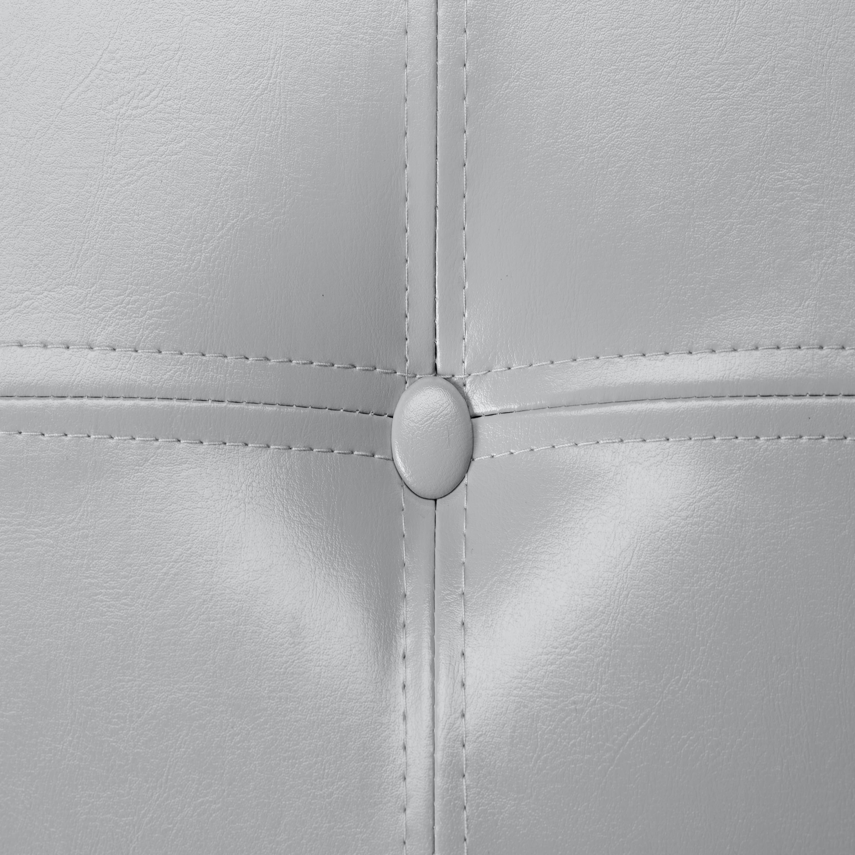 Simplify Faux Leather Double Folding Storage Ottoman