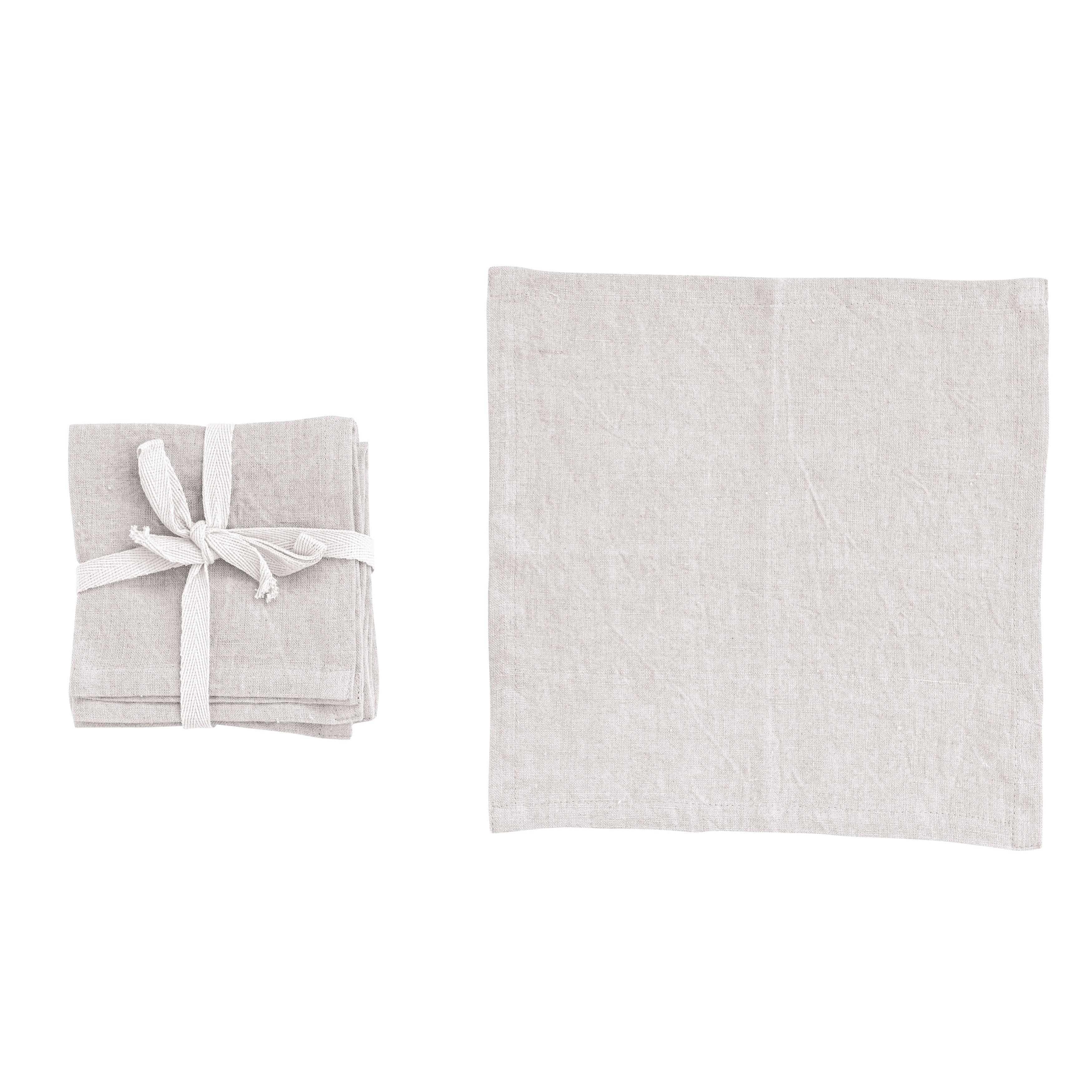 Hello Honey® 10" Square Stonewashed Linen Cocktail Napkins, 4ct.