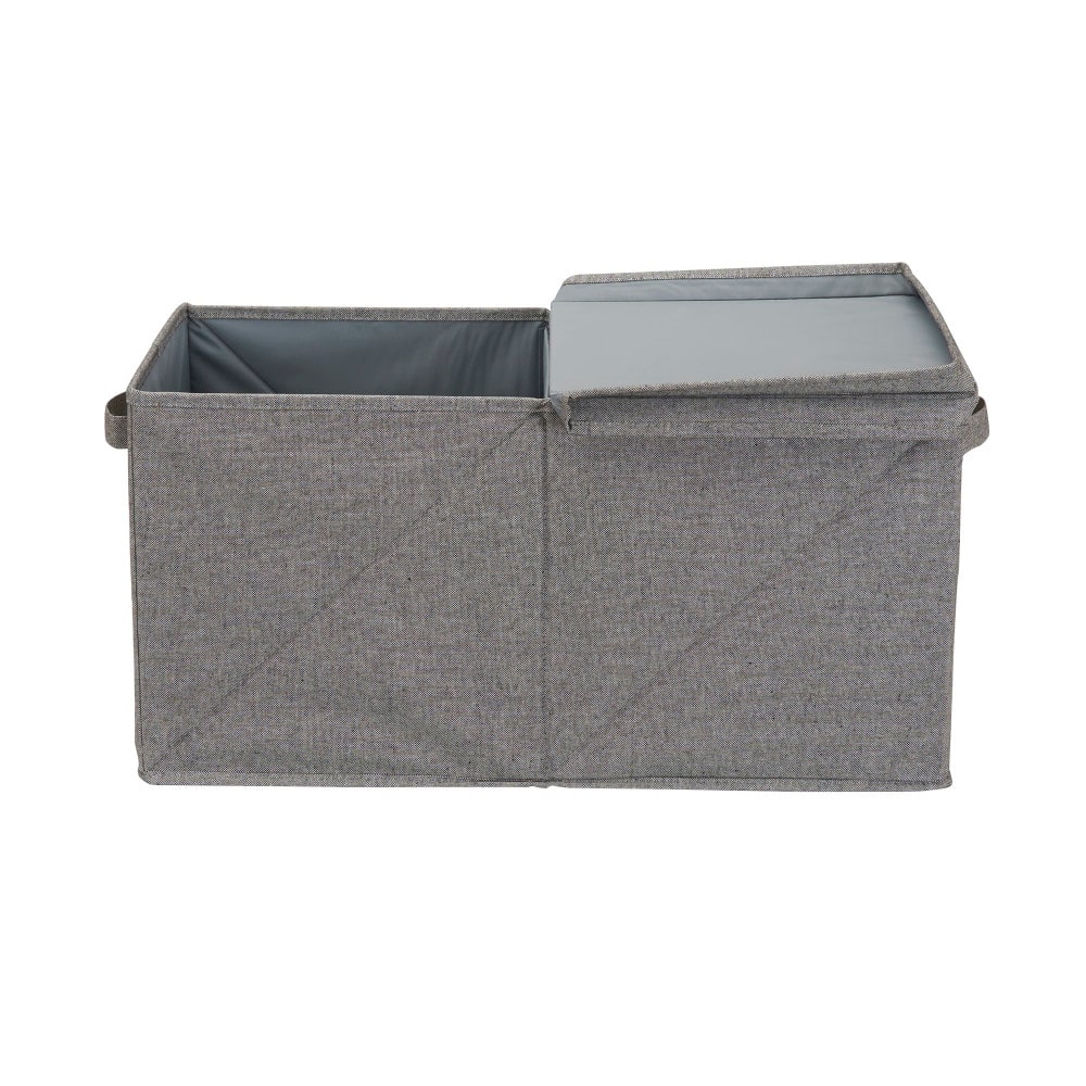 Household Essentials Fabric Storage Bin with Lid (Jumbo)