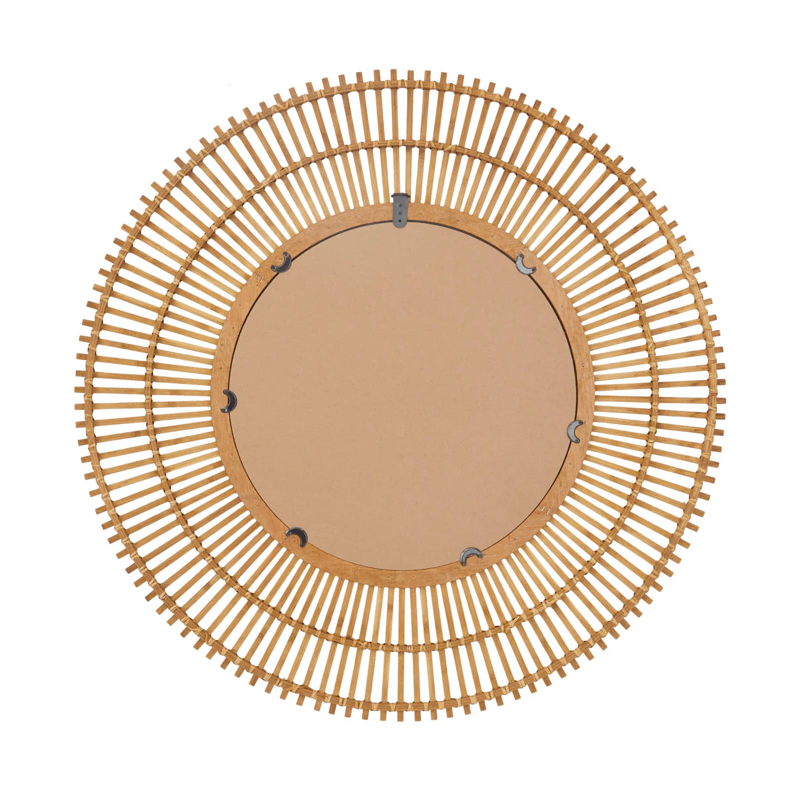 Brown Bohemian Wall Mirror, 37" x 1" x 37"