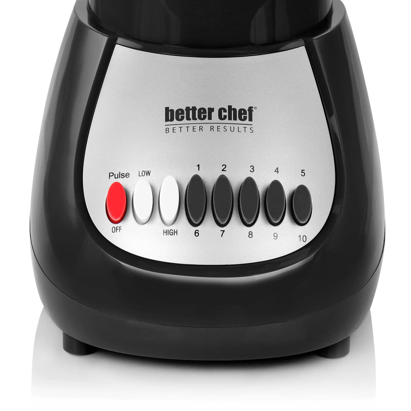 Better Chef Black 50oz. 10-Speed 350-Watt Plastic Jar Blender