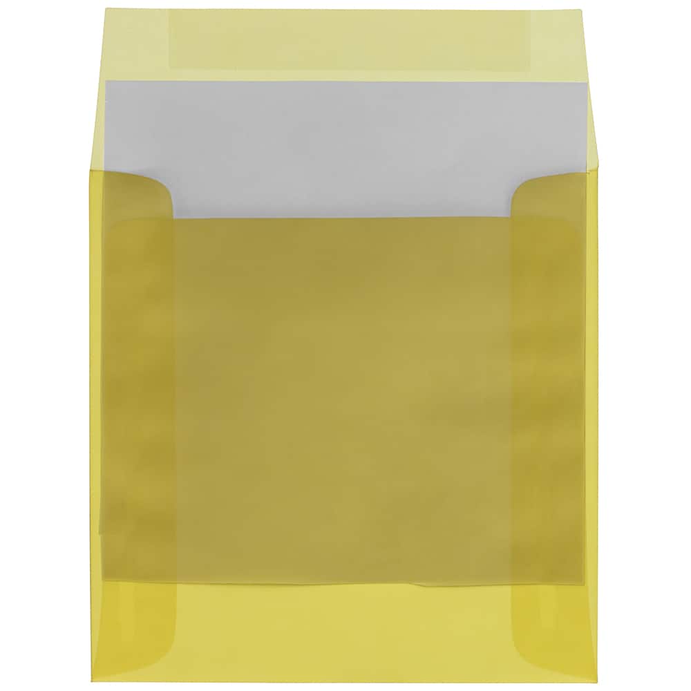 JAM Paper 6" x 6" Translucent Vellum Invitation Envelopes