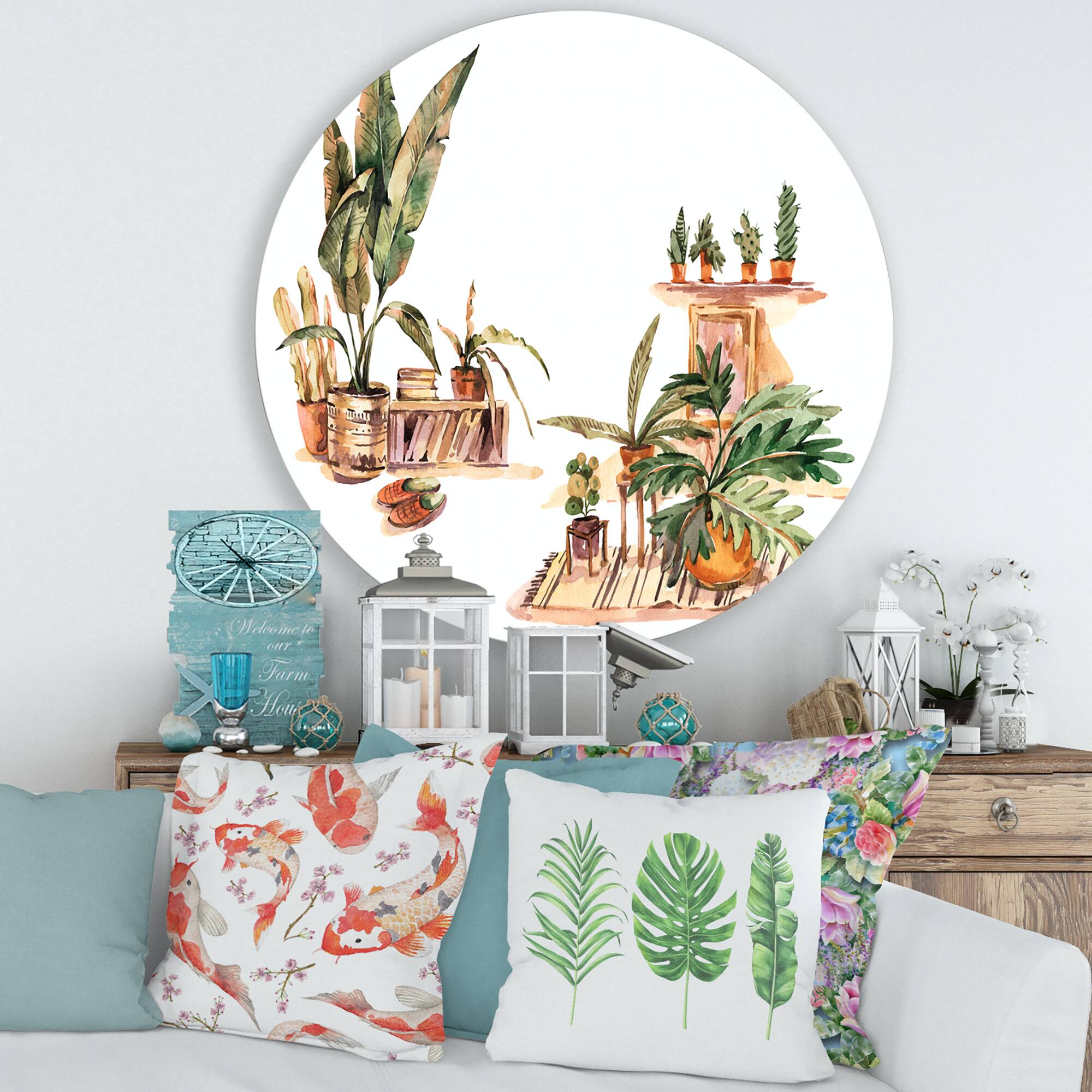 Designart - Indoor House Plants Urban Jungle III