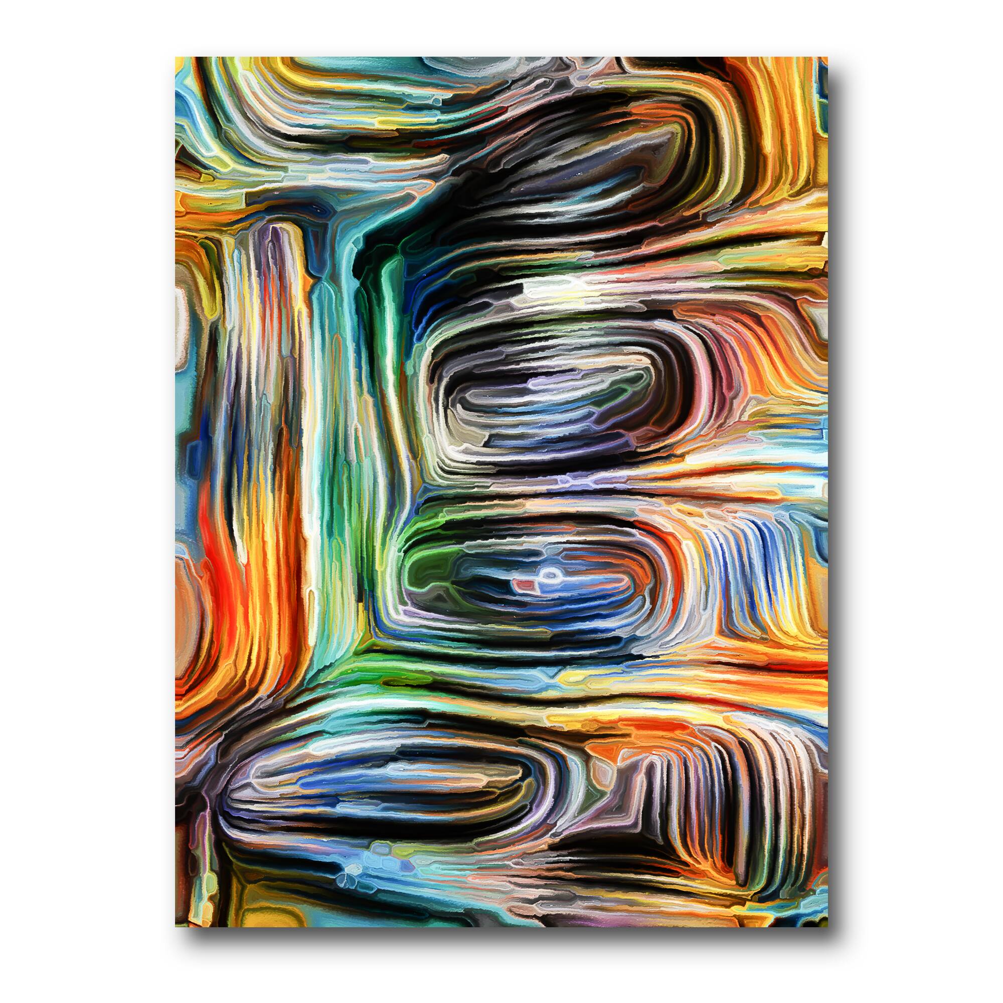 Designart - Colour Fusion VII - Modern Canvas Wall Art Print