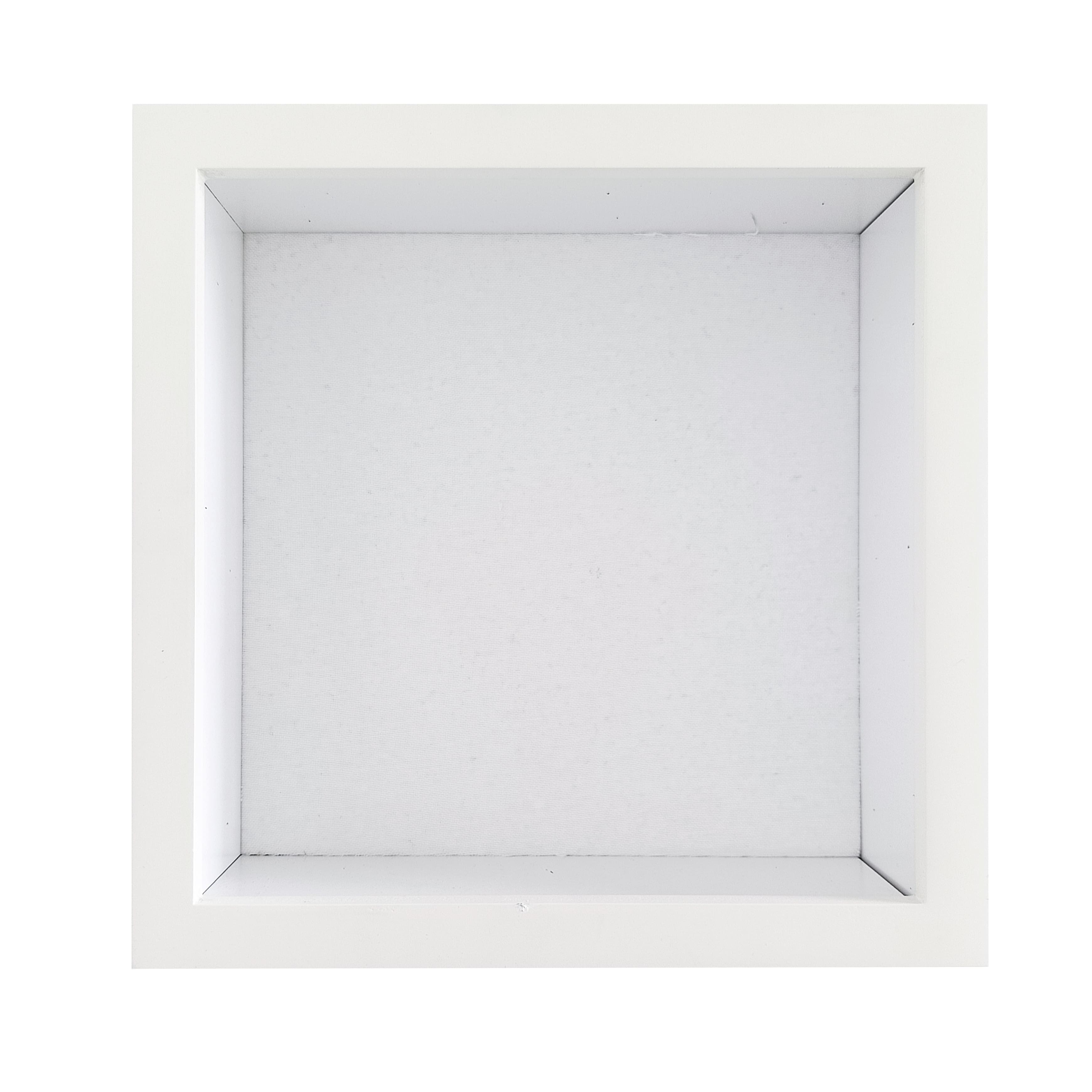 10" x 10" Flat White Deep Profile Shadow Box by Studio Décor®