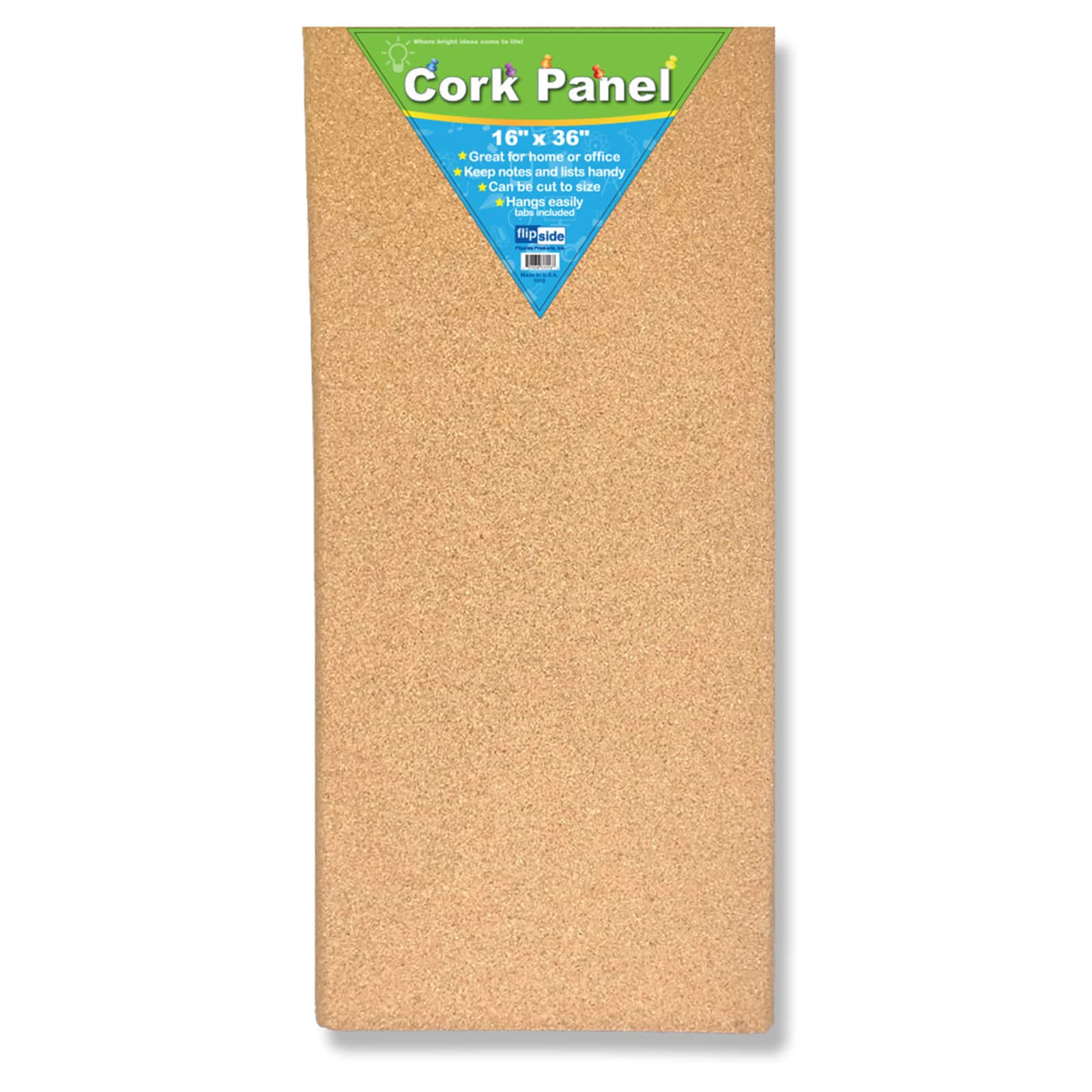 Flipside Products 16" x 36" Cork Panels, 2ct.
