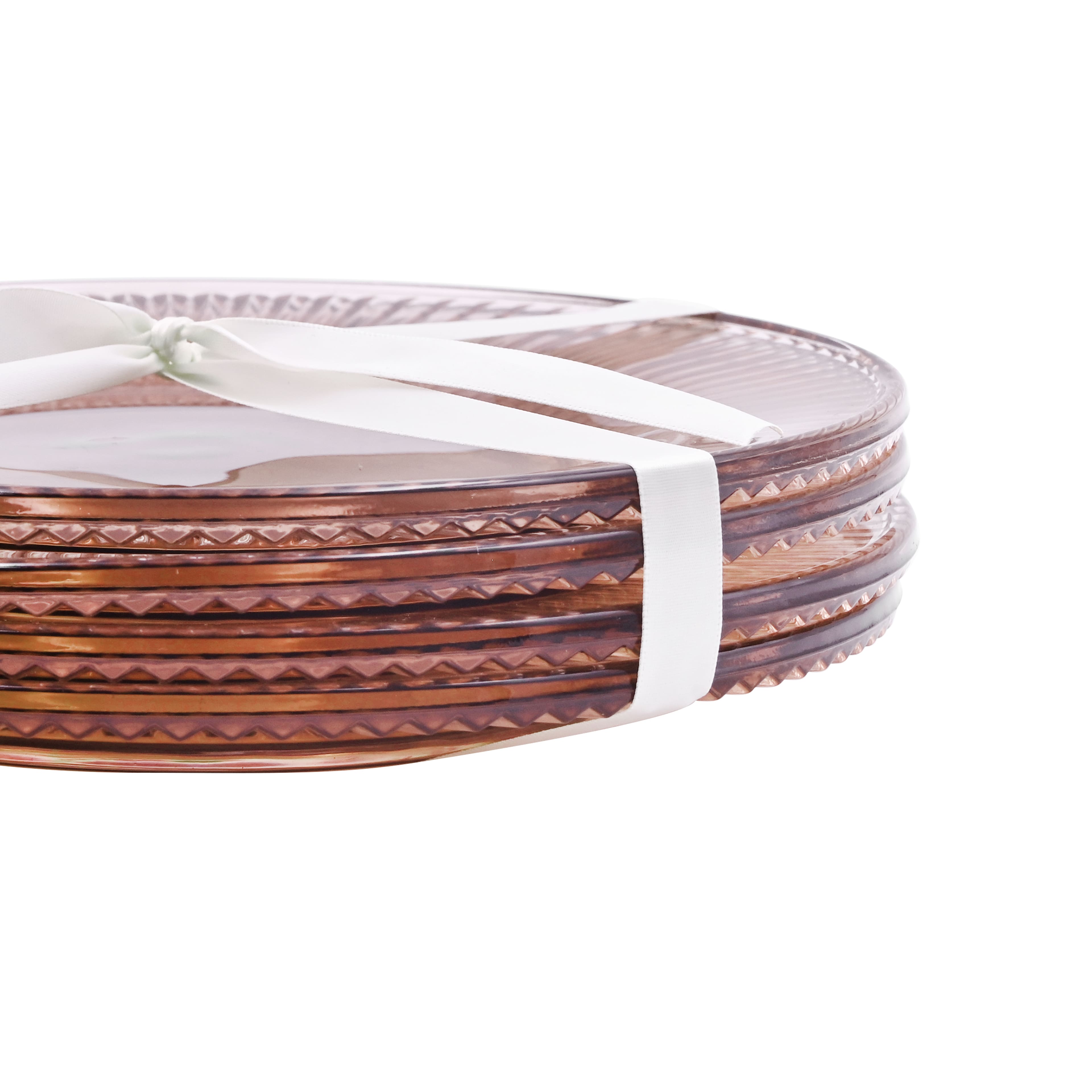 9" Pink Glass Plates, 4ct. by Celebrate It™