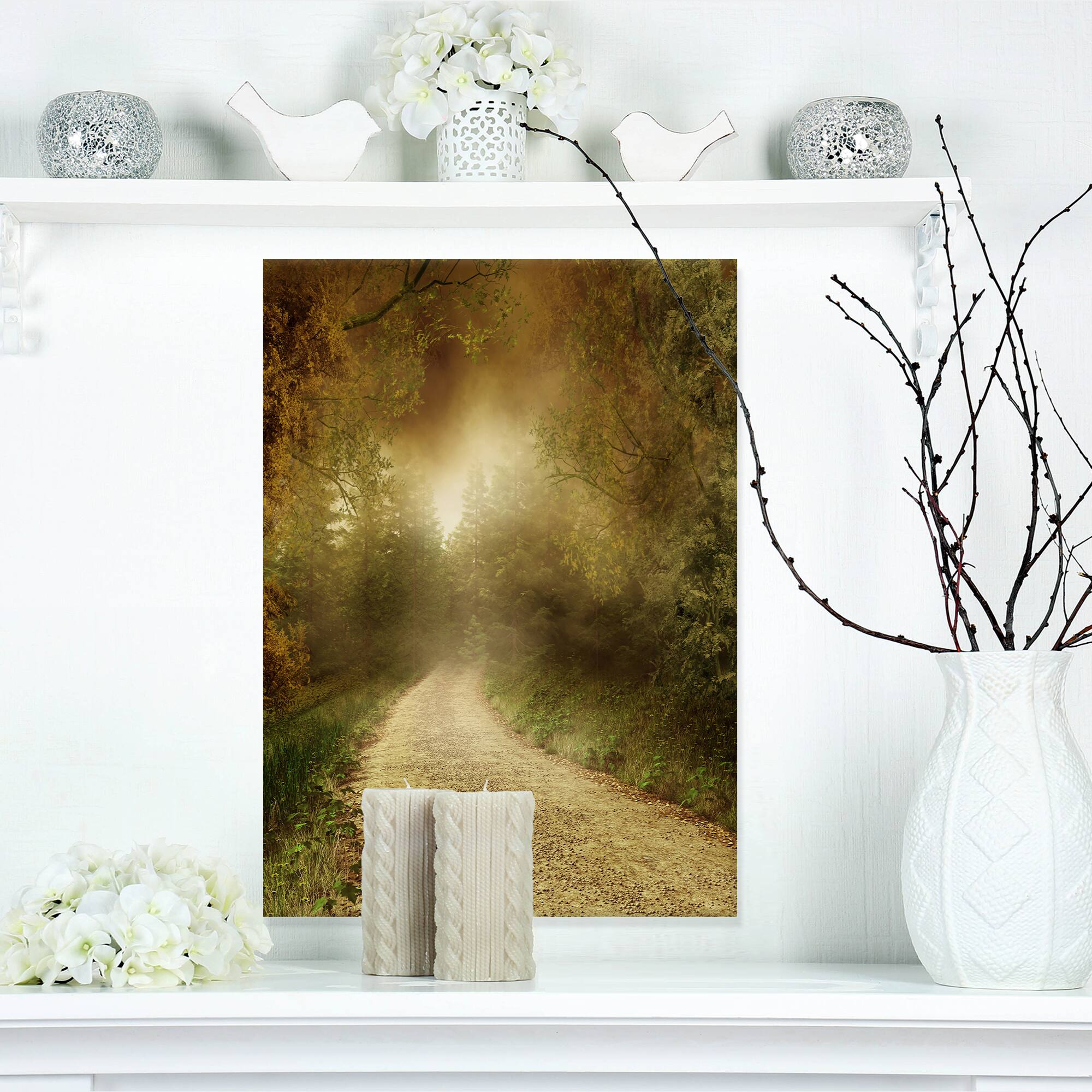 Designart - Country Road Through Fall Scenery