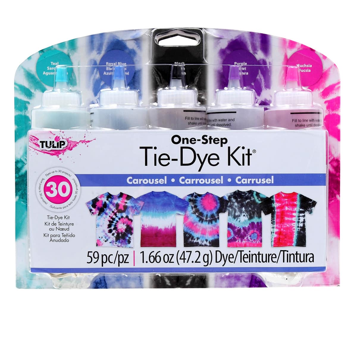 12 Pack: Tulip® One-Step Tie-Dye Kit