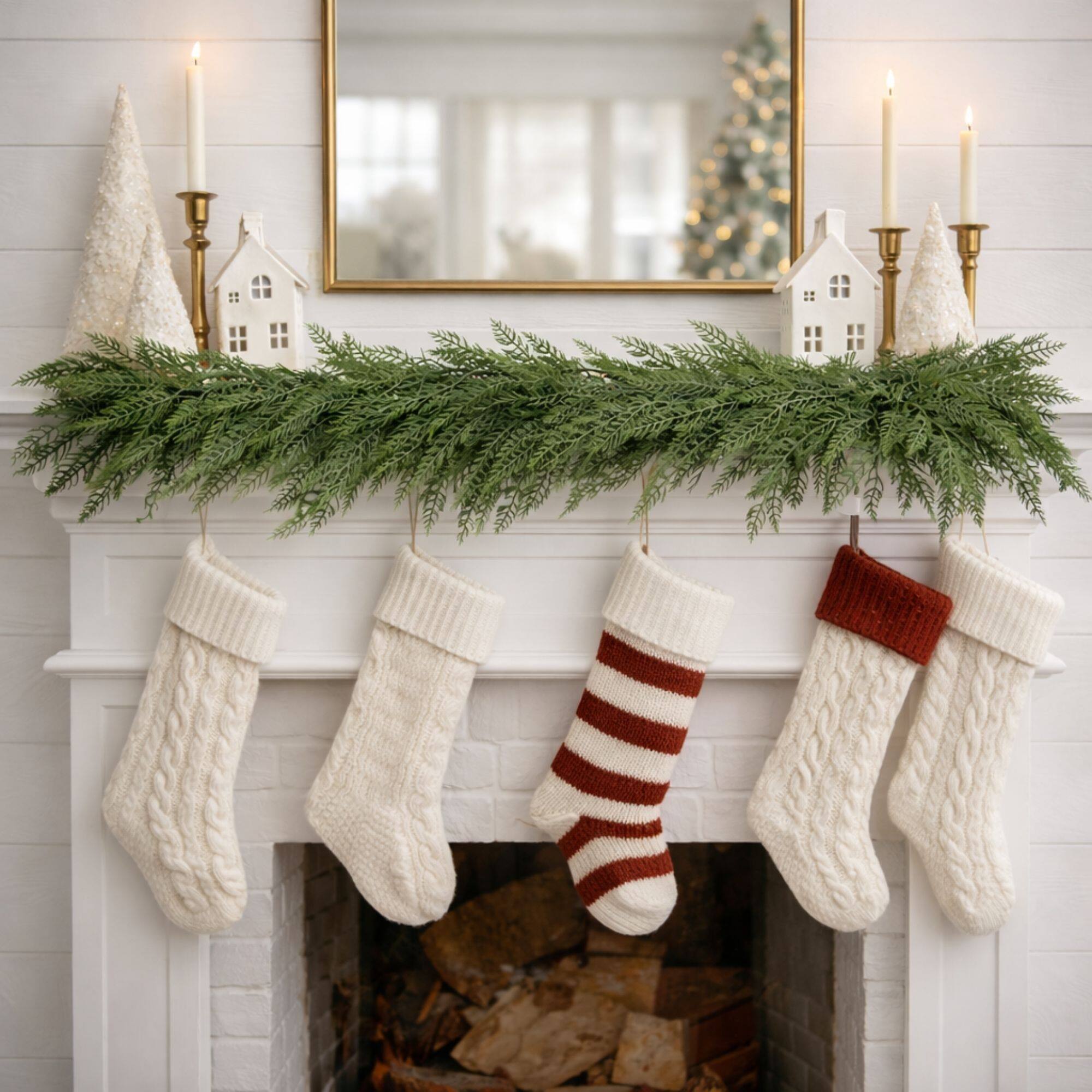 Melrose 6ft. Green Fresh Touch Cedar Garland