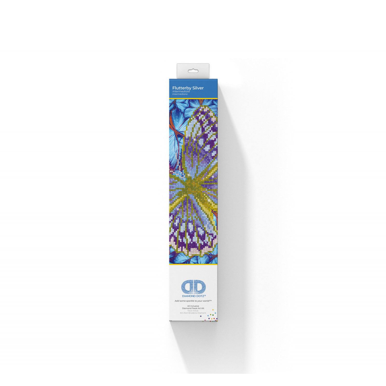 Diamond Dotz® Intermediate Flutterby Silver Diamond Painting Kit