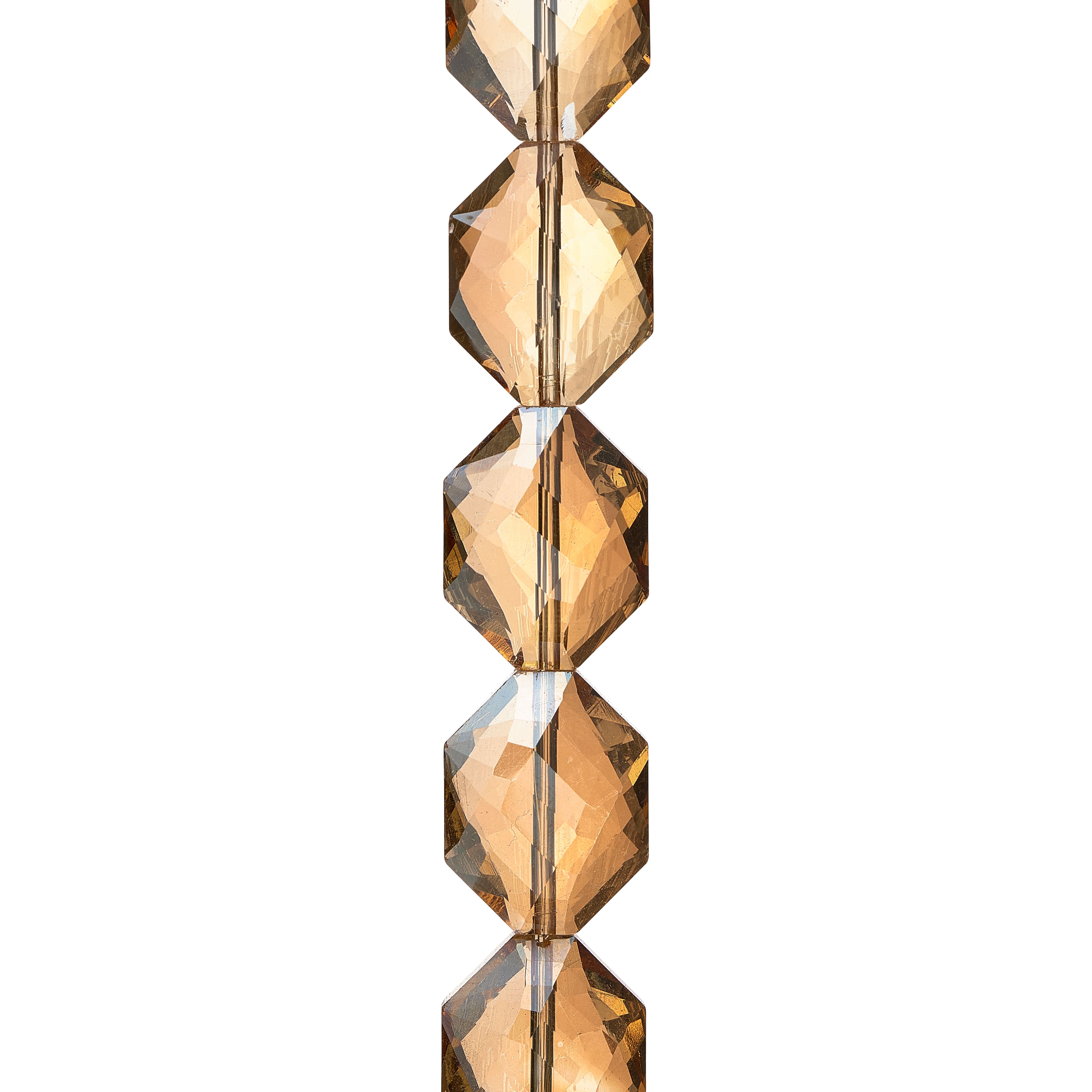 Amber Oval Glass Beads, 18mm by Bead Landing™