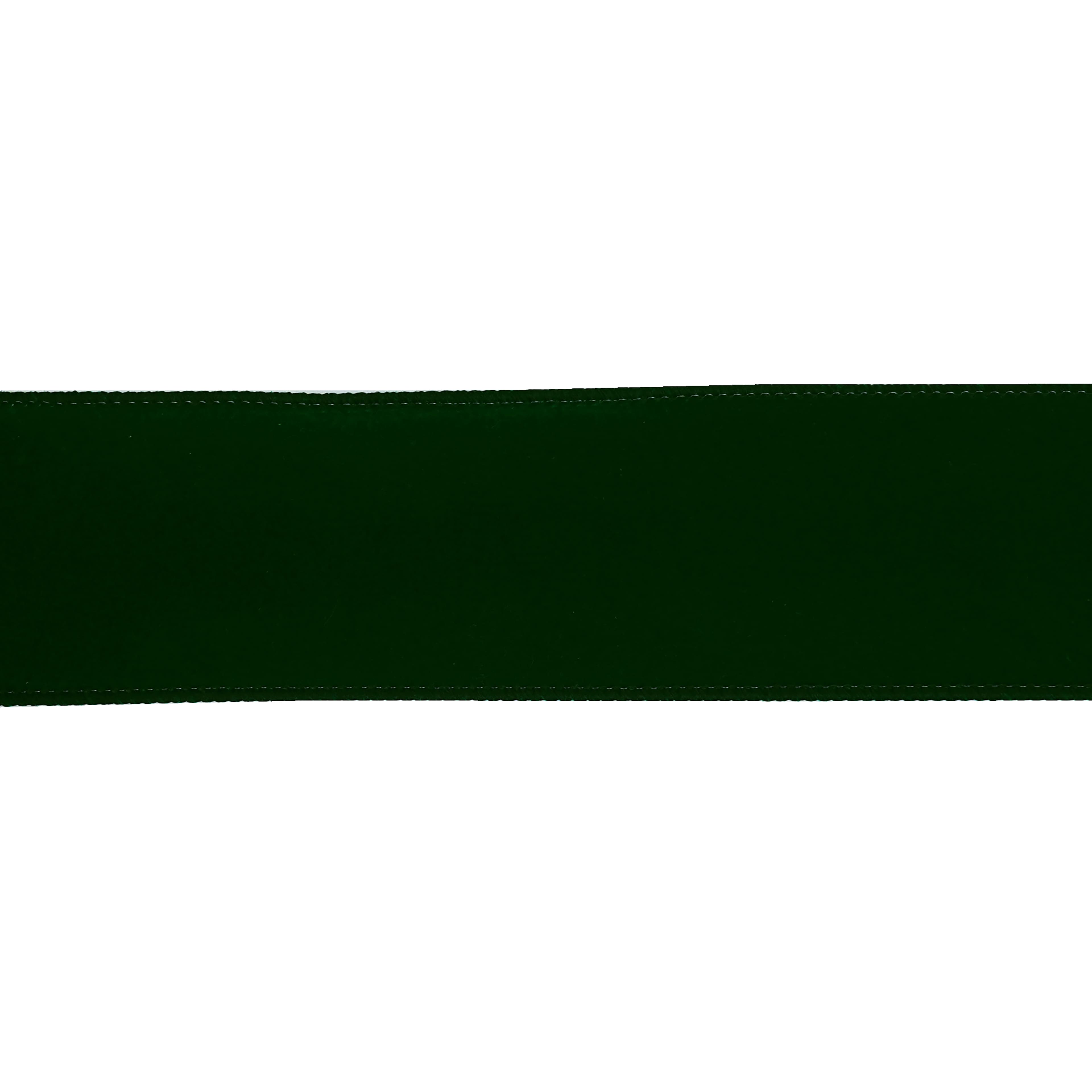 2.5" x 26.6yd. Green Wired Velvet Jumbo Ribbon by Celebrate It®
