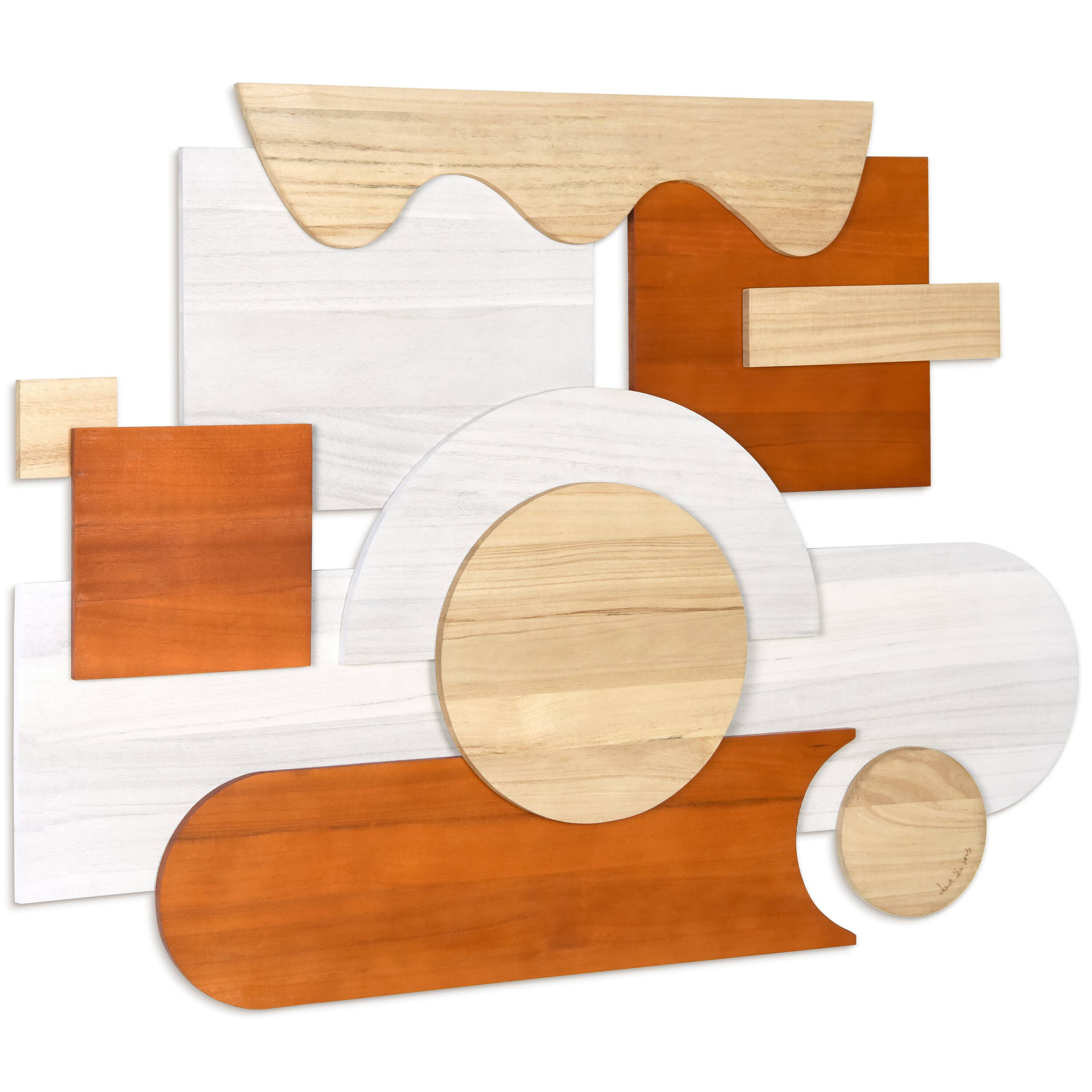 Empire Art Direct 40" x 30" Cinnamon Dreamscape II Hand Made Dimensional Solid Wood Wall Art