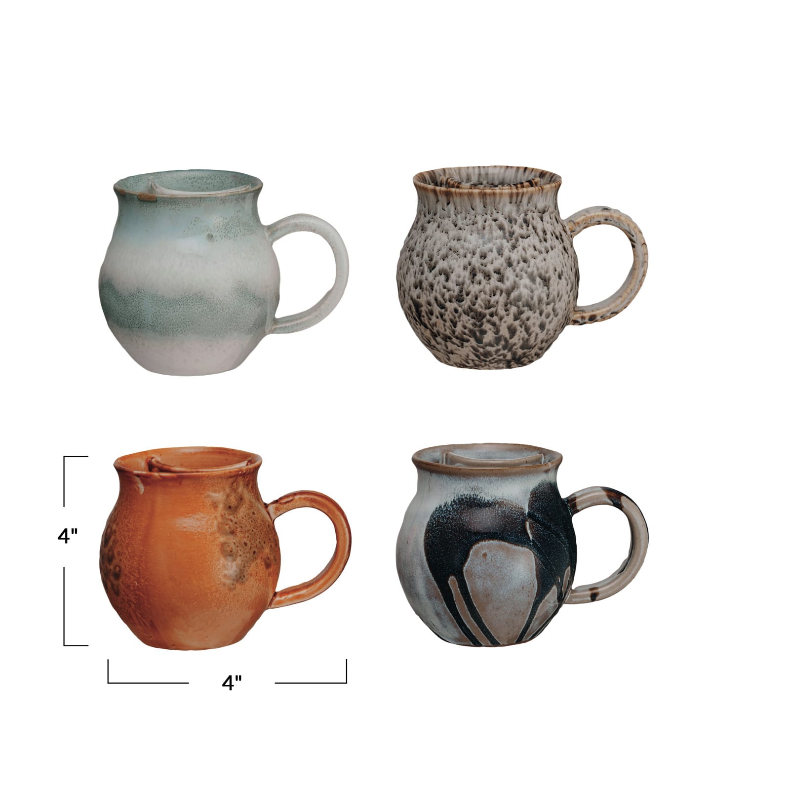 Hello Honey® Artisanal Stoneware Mug with Integrated Teabag Holder Set