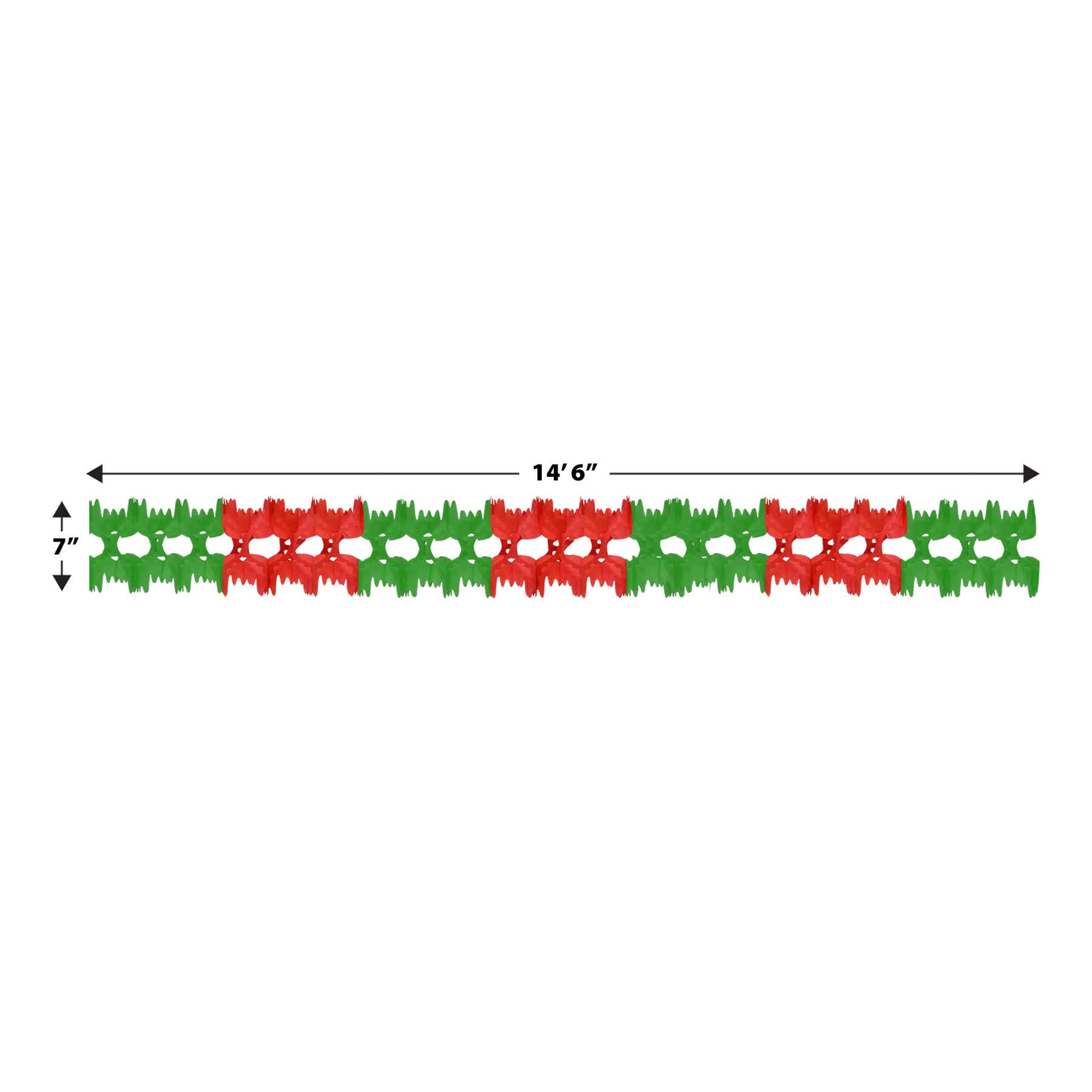 Beistle 14.5ft. Red & Green Pageant Garlands, 2ct.