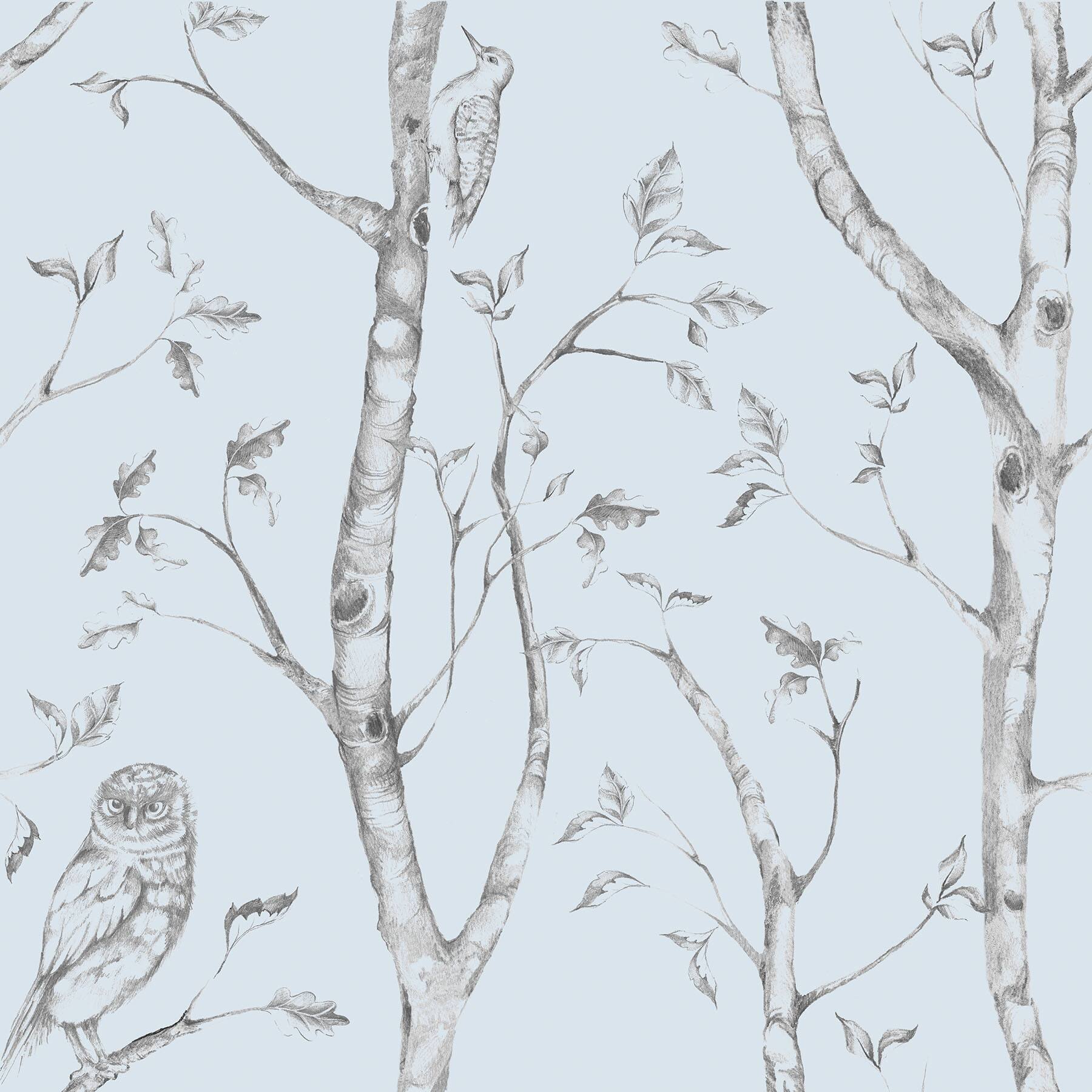 NuWallpaper Blue Woods Peel & Stick Wallpaper
