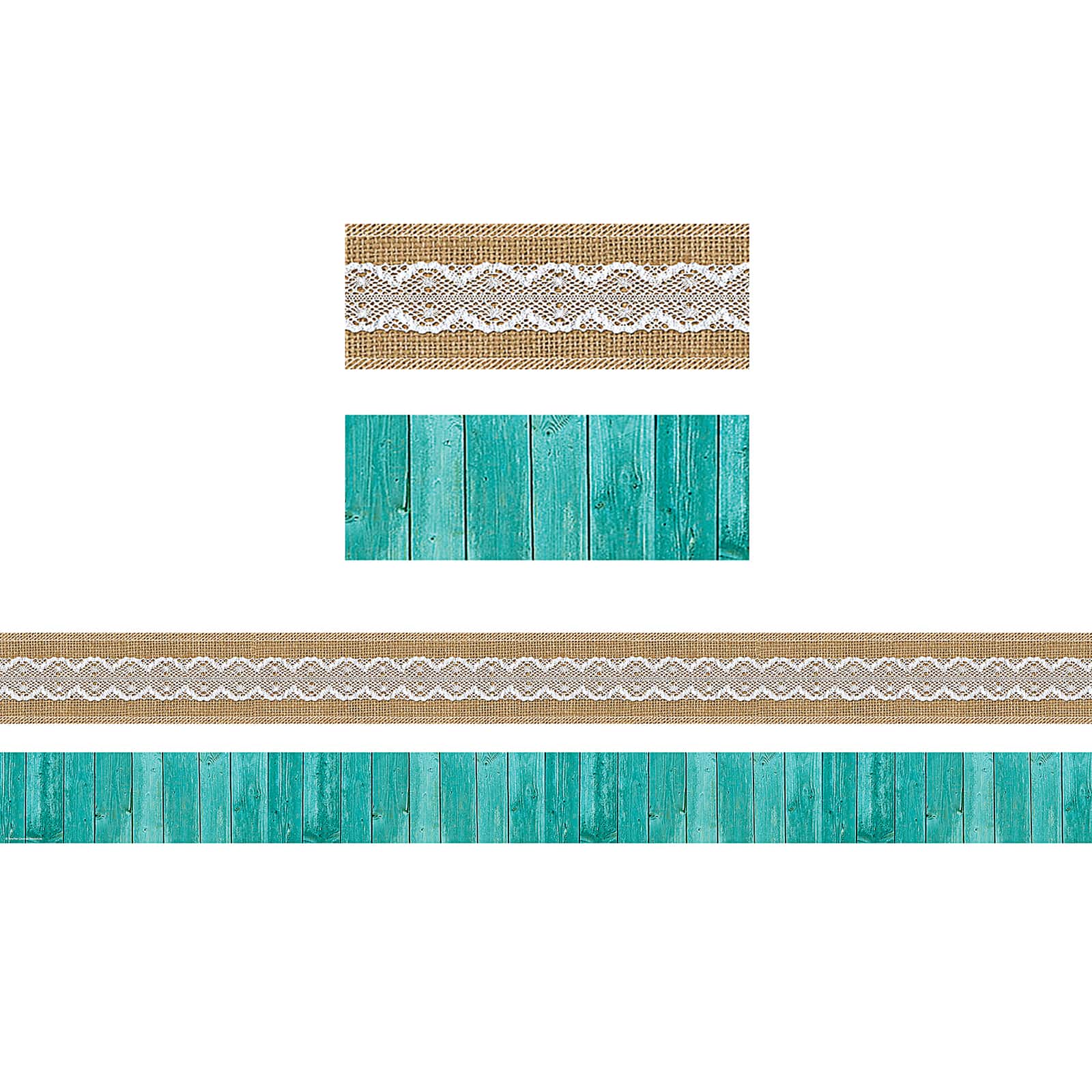 Teacher Created Resources® Shabby Chic Double-Sided Border Trim, 108ft.