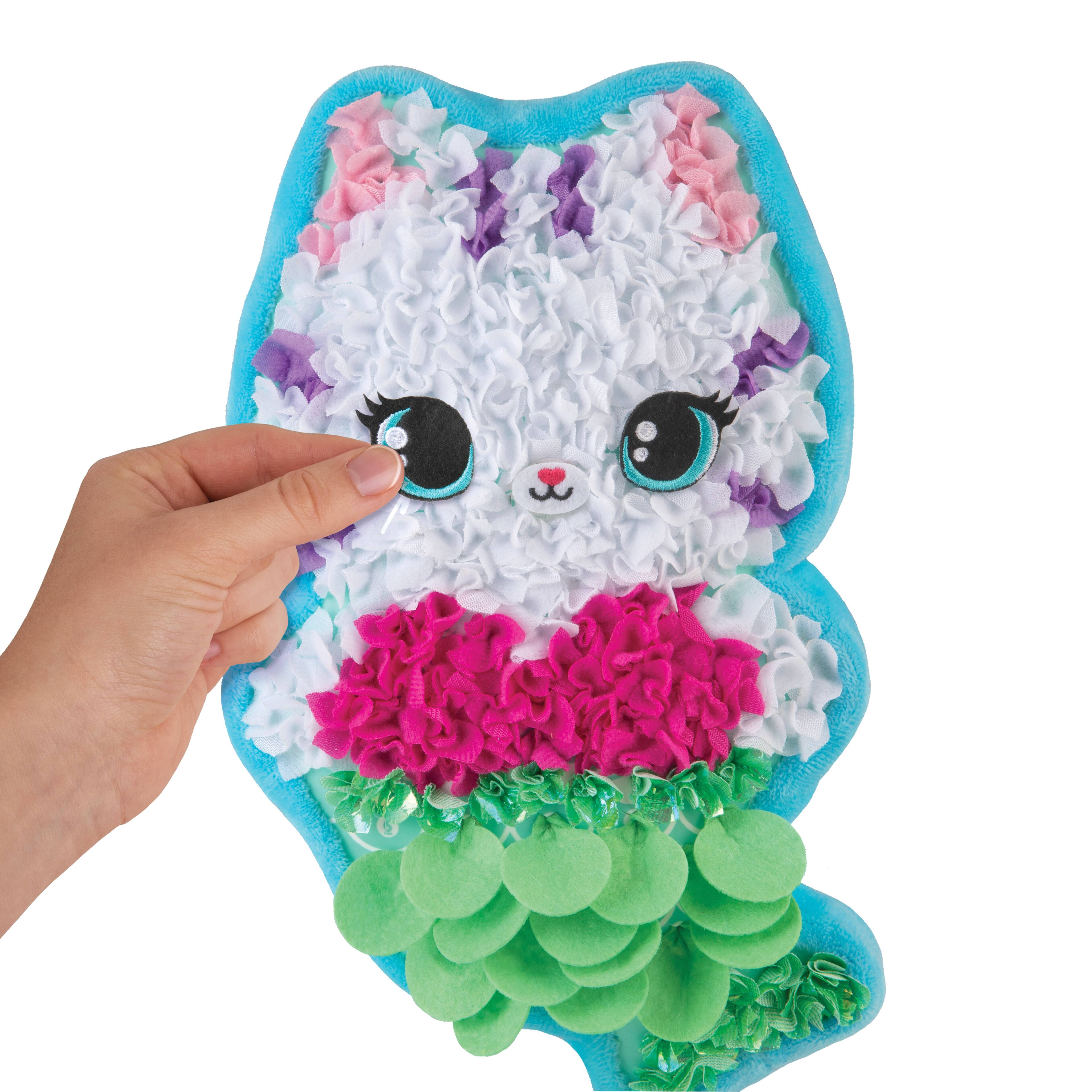 PlushCraft™ Catty Cushion Fabric by Number Kit