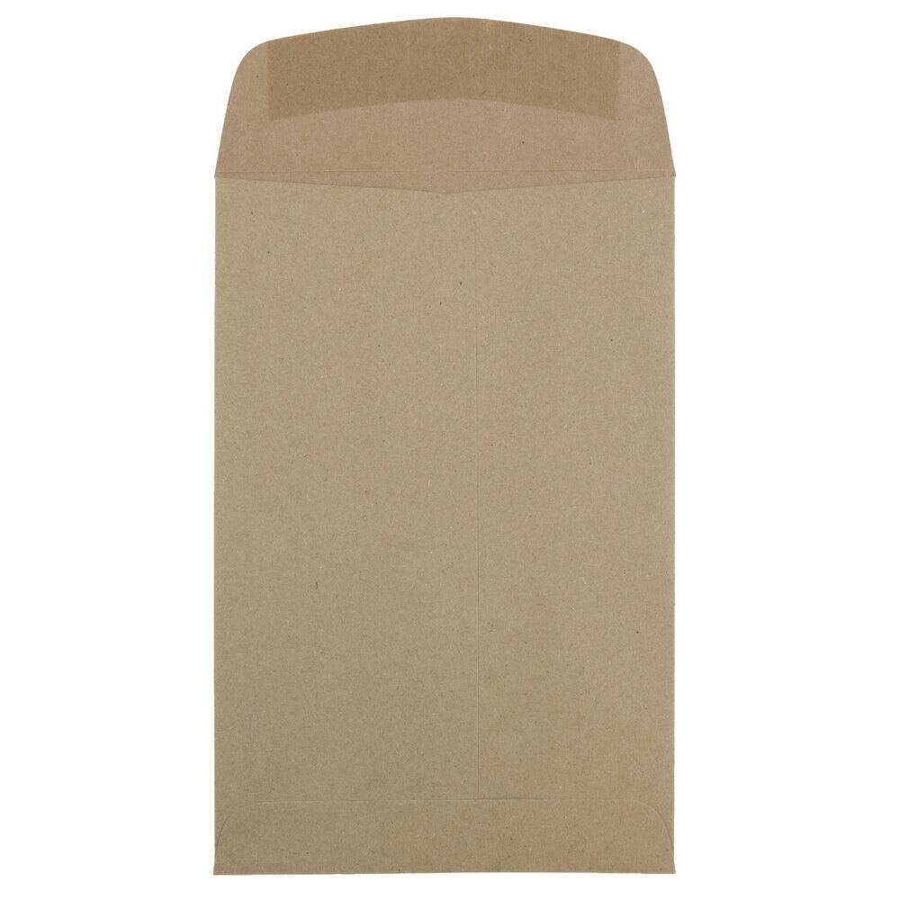 JAM Paper 6" x 9" Brown Kraft Paper Bag Open End Catalog Premium Envelopes