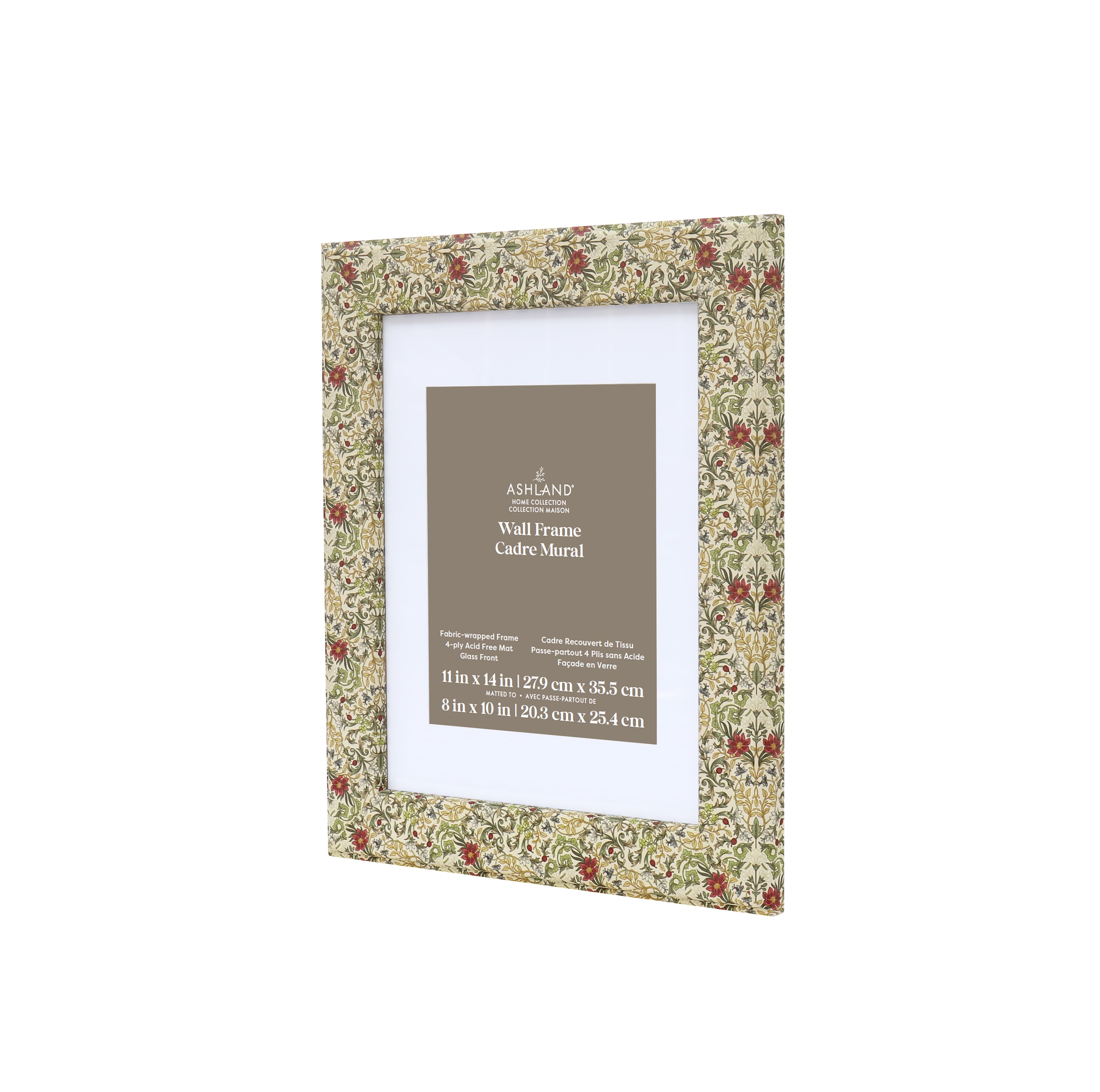 Home Floral Fabric-Wrapped Wall Frame with Mat by Ashland®