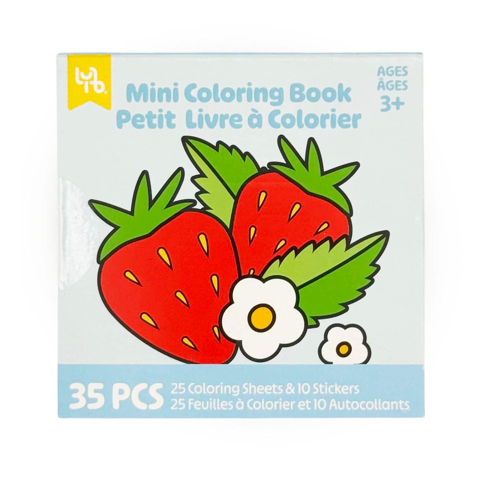 Little Yellow Bicycle® Strawberry Mini Coloring Book