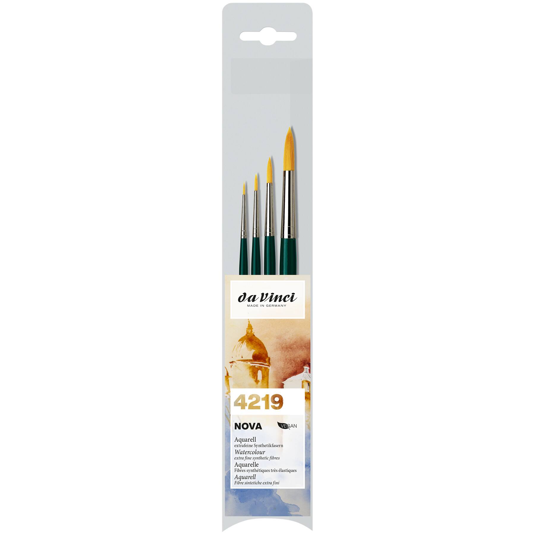 da Vinci NOVA Series 1570 4 Piece Round Brush Set