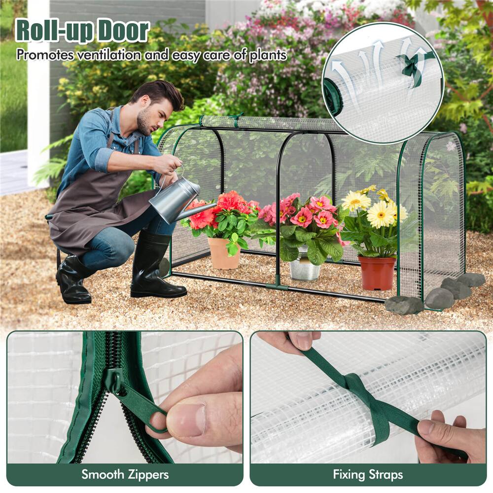 Costway Portable Mini Tunnel Greenhouse Kit