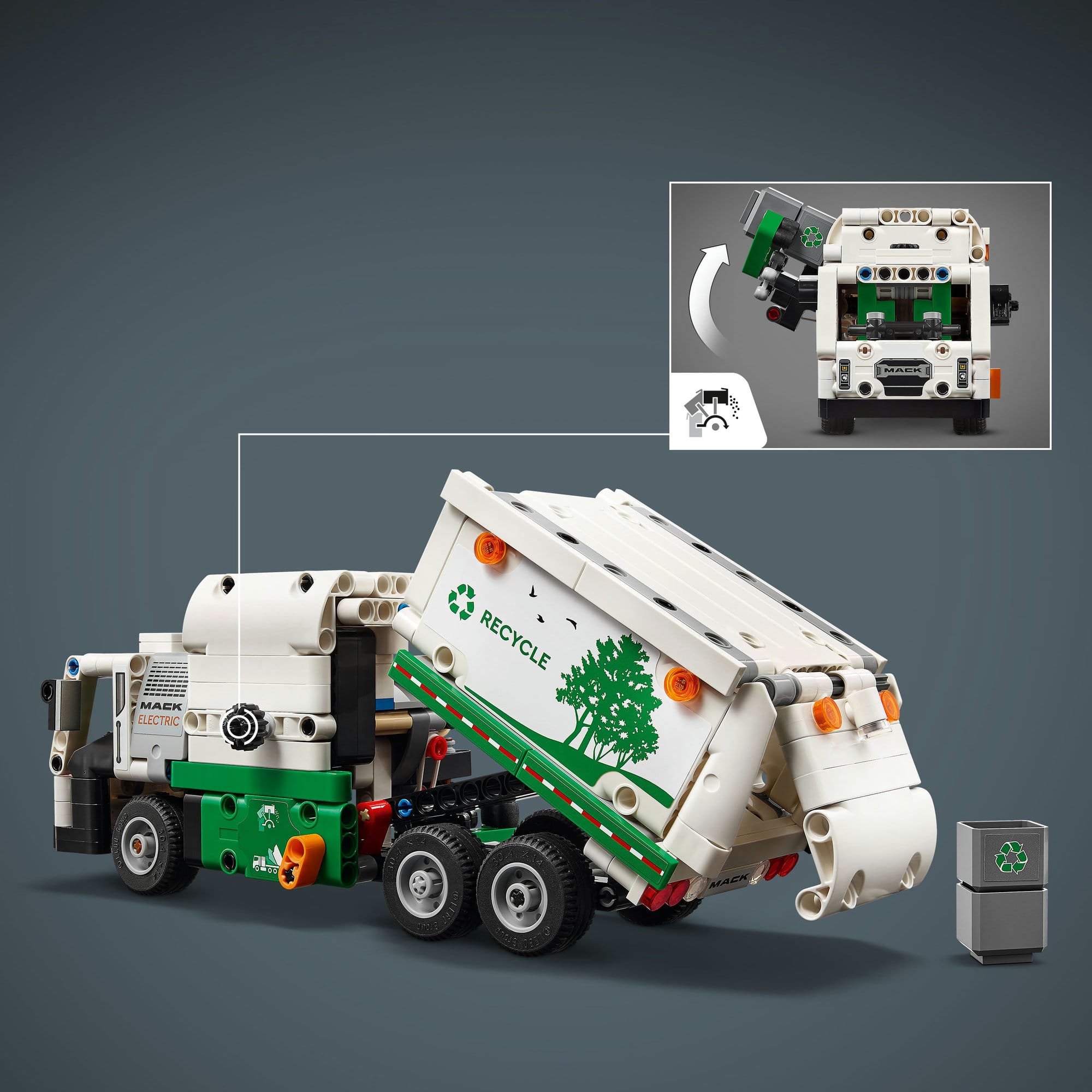 LEGO® Technic™ Mack® LR Electric Garbage Truck 42167