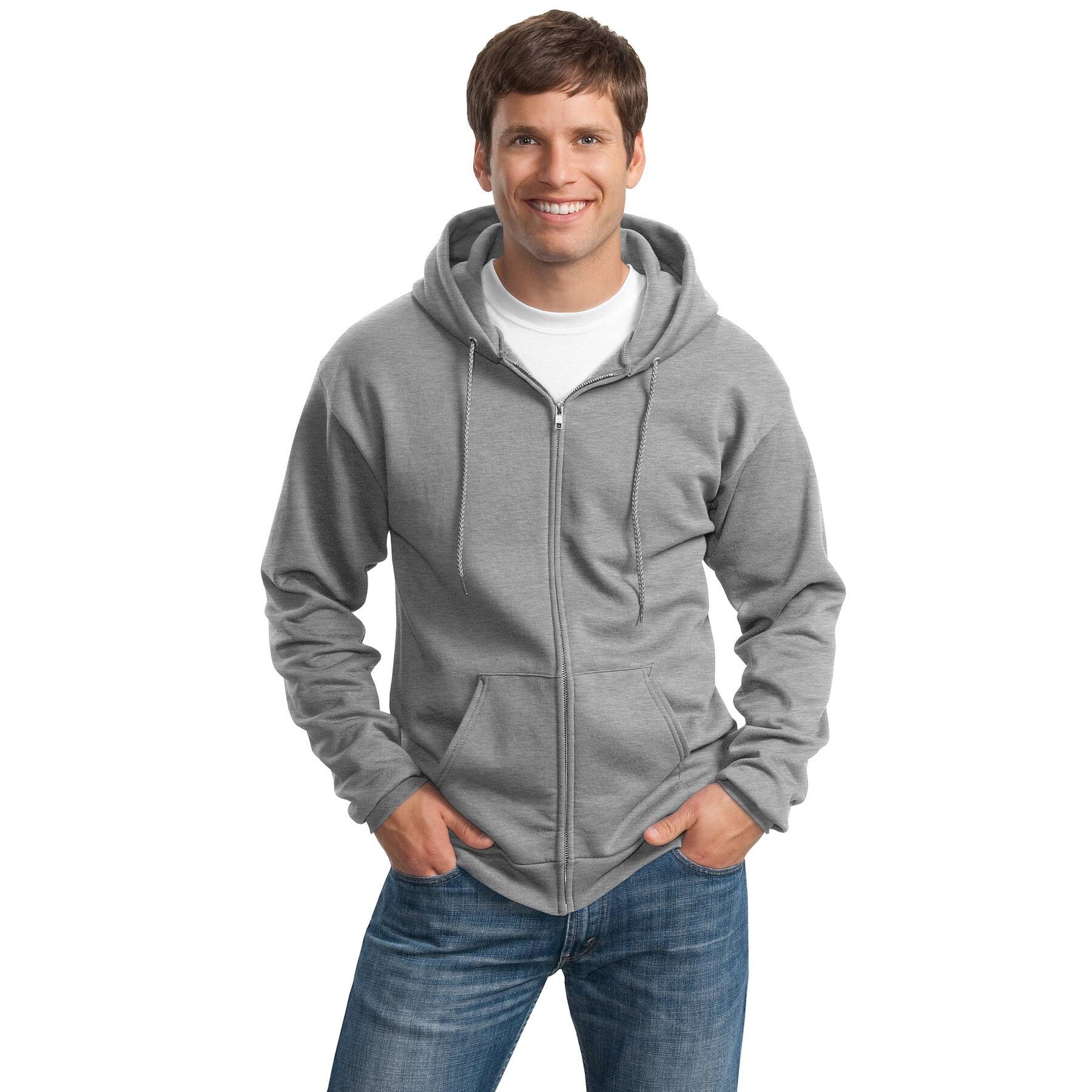 Port & Company® Tall Essential Fleece Full-Zip Hooded Sweatshirt