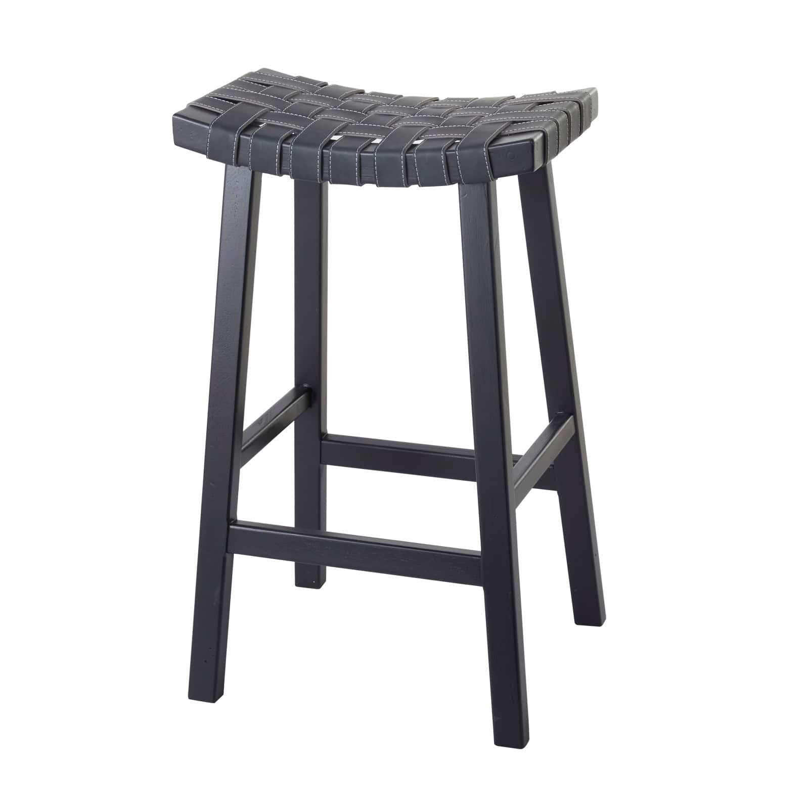 Black Birch Rustic Bar Stool, 30" x 18" x 11"