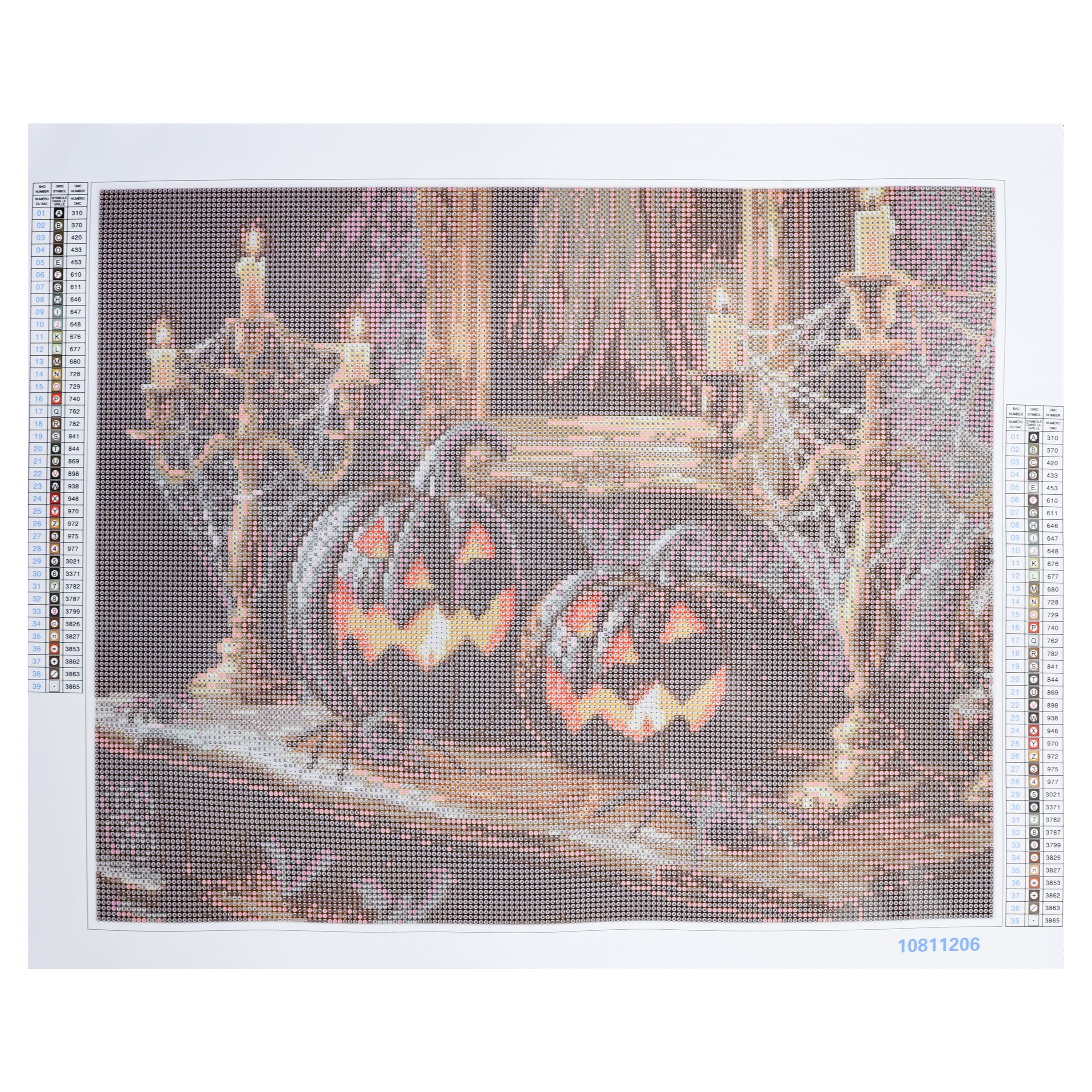 16" x 20" Black Pumpkins Diamond Art Kit by Make Market®
