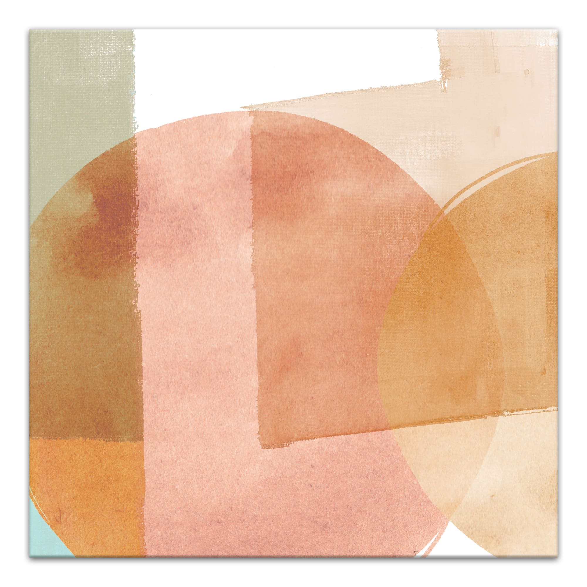 Modern Watercolor Shapes 24" x 24" Canvas Wall Art