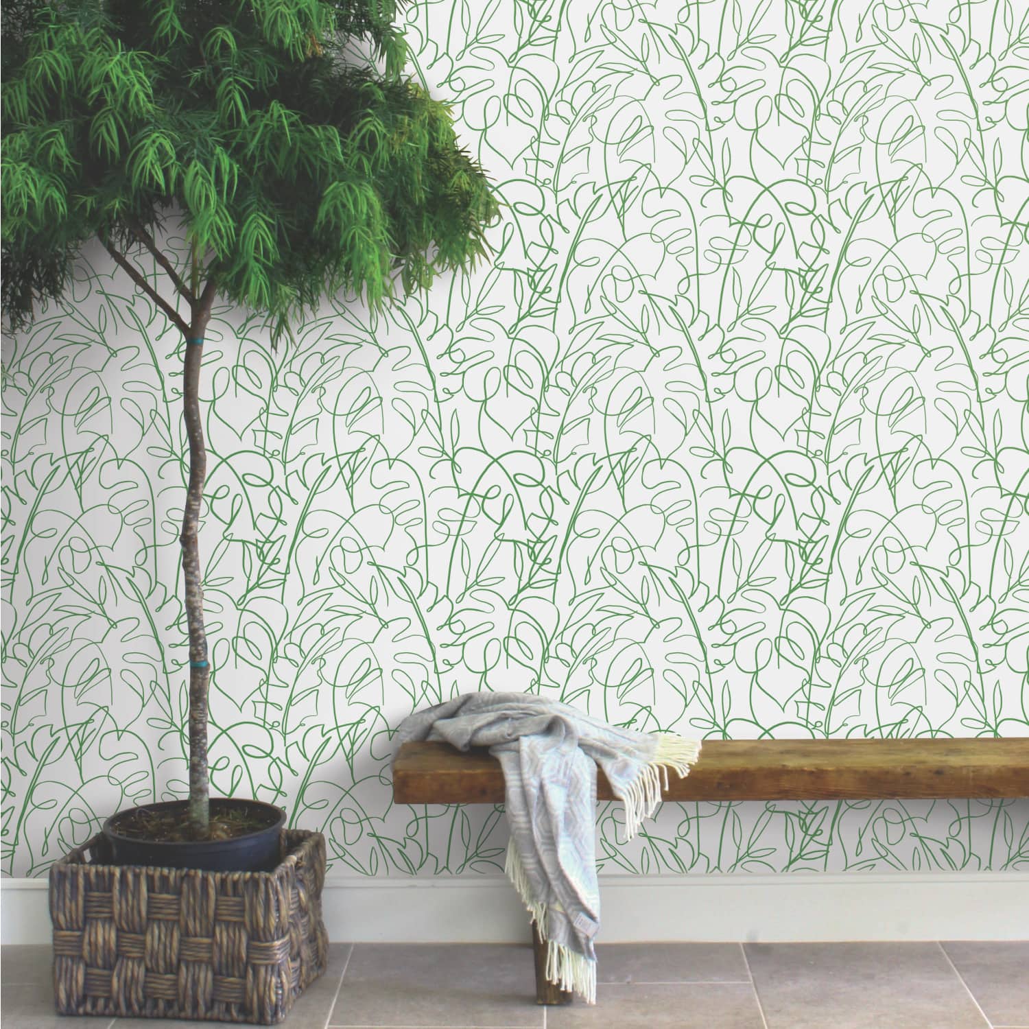 RoomMates Tamara Day Tropical Signature Peel & Stick Wallpaper